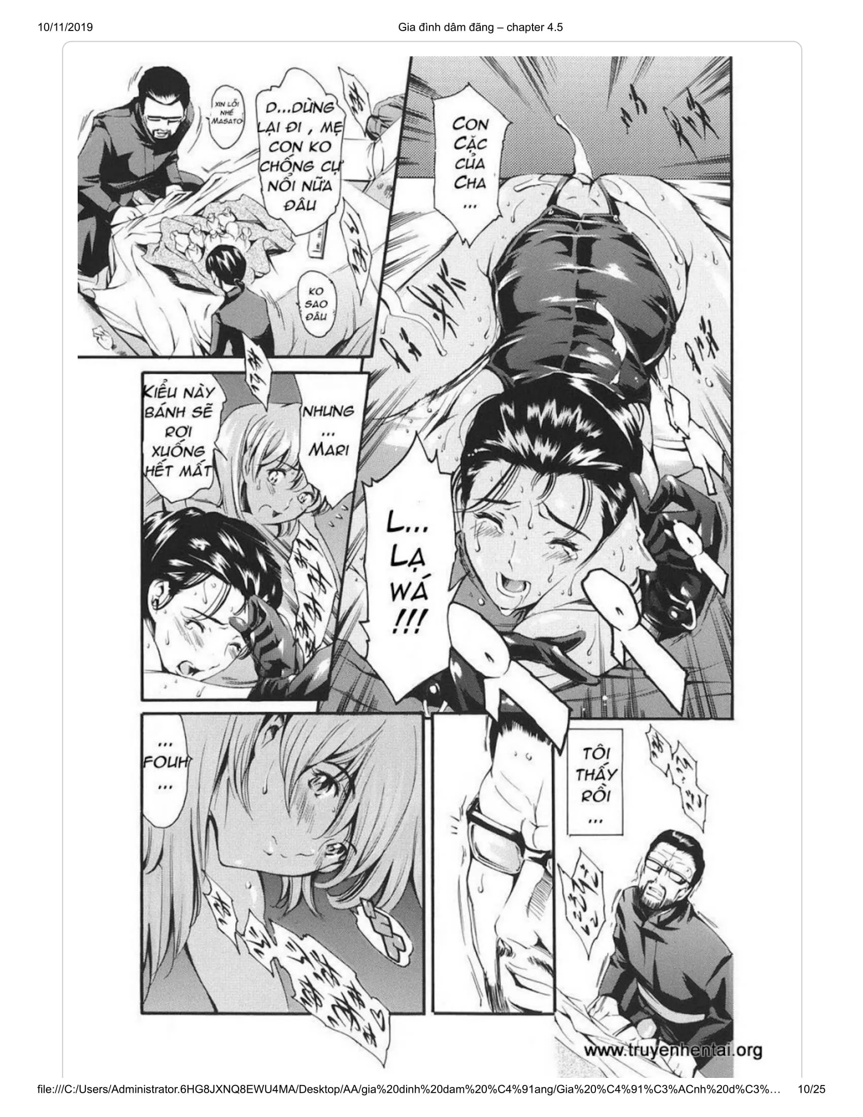 HentaiVN.net - Ảnh 6 - Katei no Jijou [Family's circumstances] - Chap 7