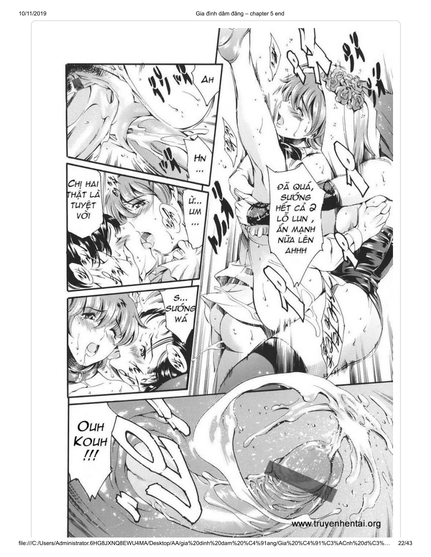 HentaiVN.net - Ảnh 12 - Katei no Jijou [Family's circumstances] - Chap 8 - END