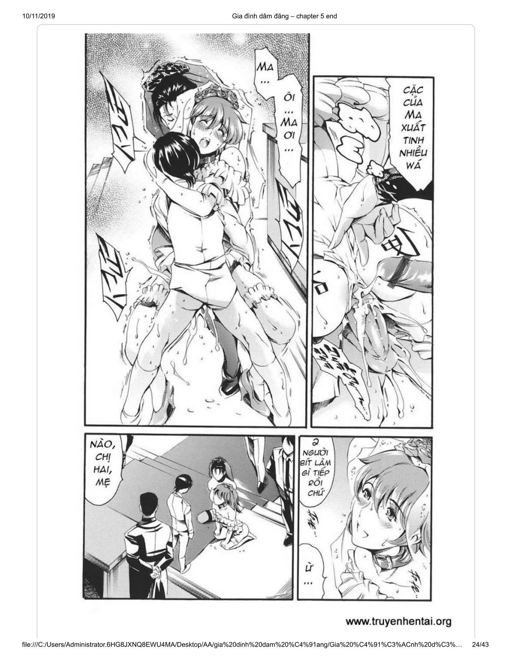 HentaiVN.net - Ảnh 13 - Katei no Jijou [Family's circumstances] - Chap 8 - END