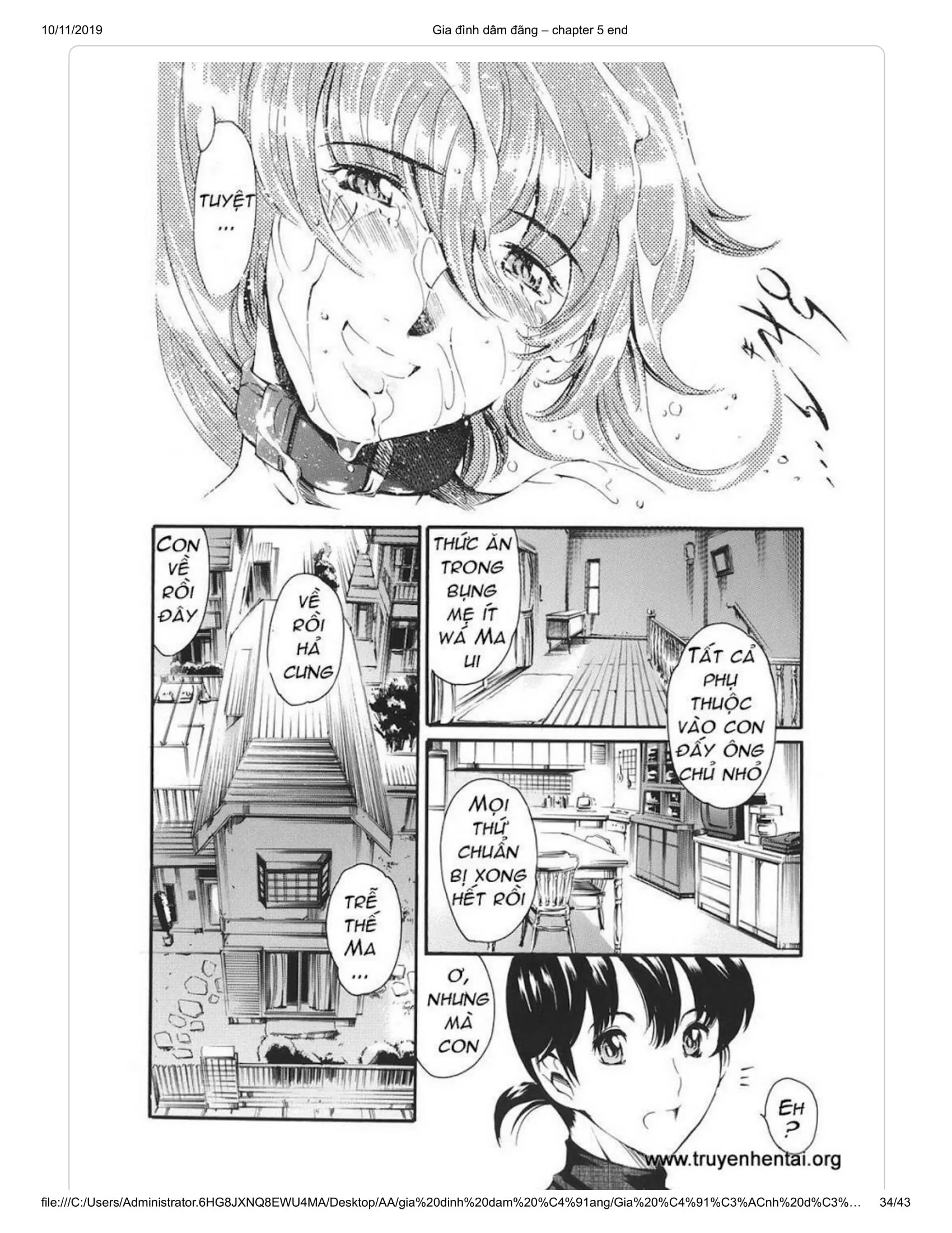 HentaiVN.net - Ảnh 18 - Katei no Jijou [Family's circumstances] - Chap 8 - END