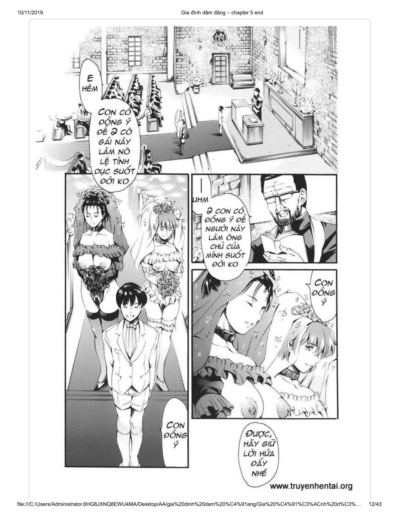 HentaiVN.net - Ảnh 7 - Katei no Jijou [Family's circumstances] - Chap 8 - END