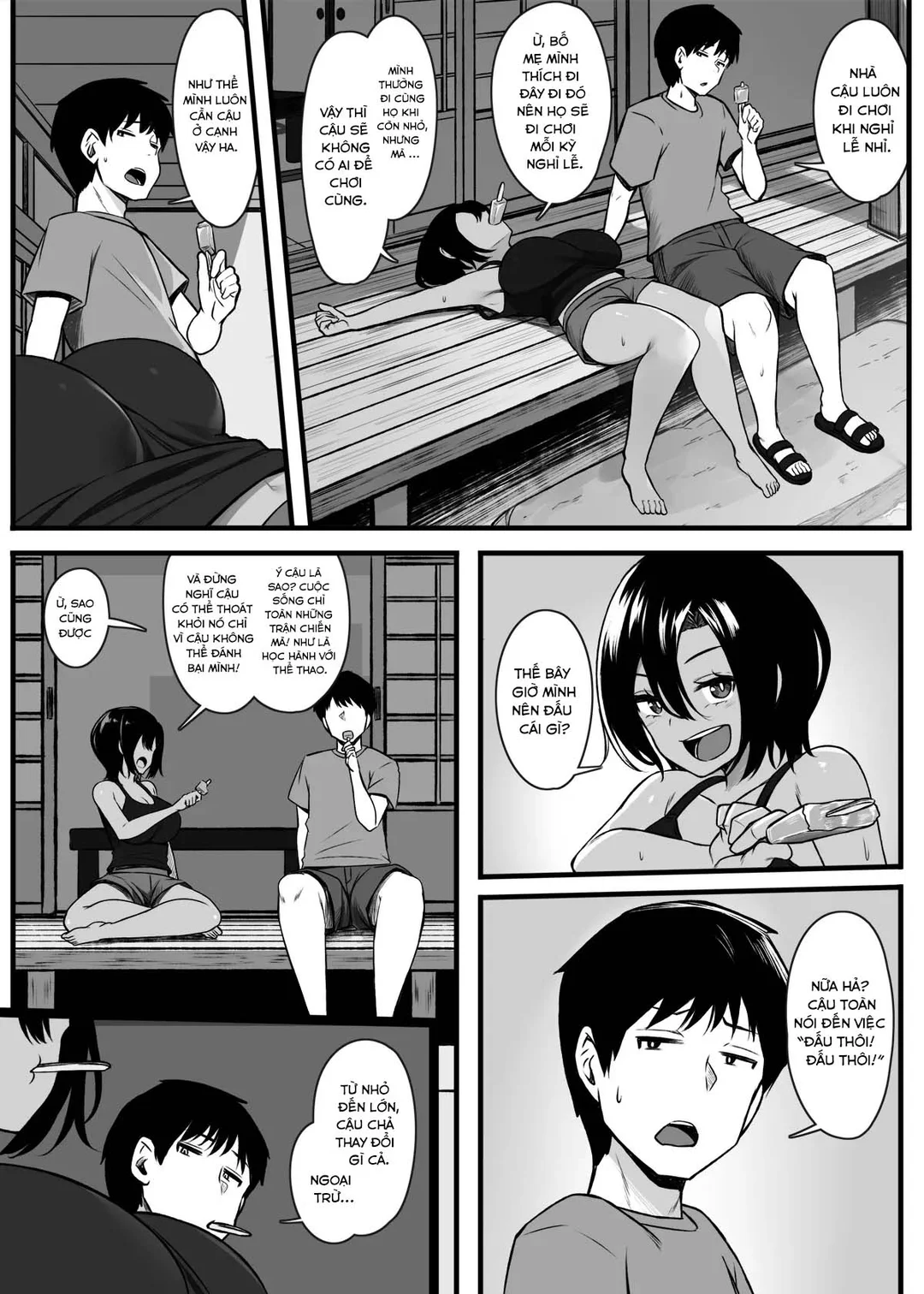 HentaiVN.net - Ảnh 4 - Cô bạn thuở nhỏ ghét thua cuộc - Oneshot