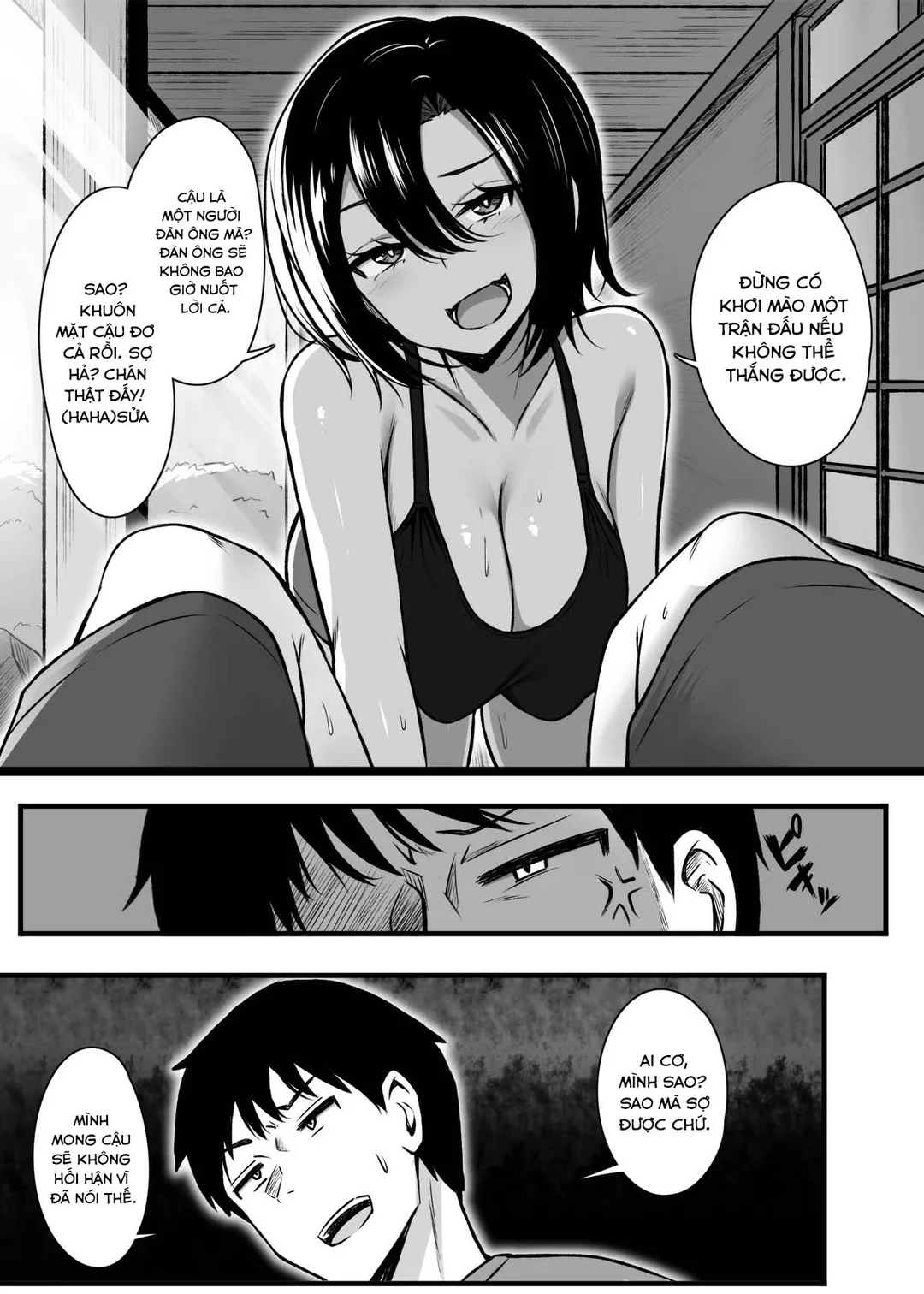 HentaiVN.net - Ảnh 7 - Cô bạn thuở nhỏ ghét thua cuộc - Oneshot