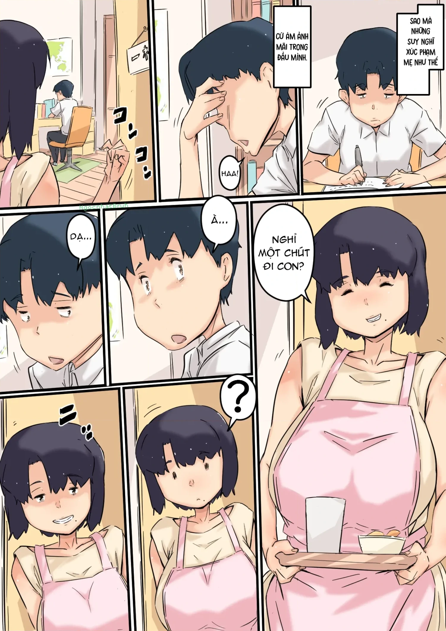 HentaiVN.net - Ảnh 9 - Haha wa Otouto to Yatte iru - Oneshot