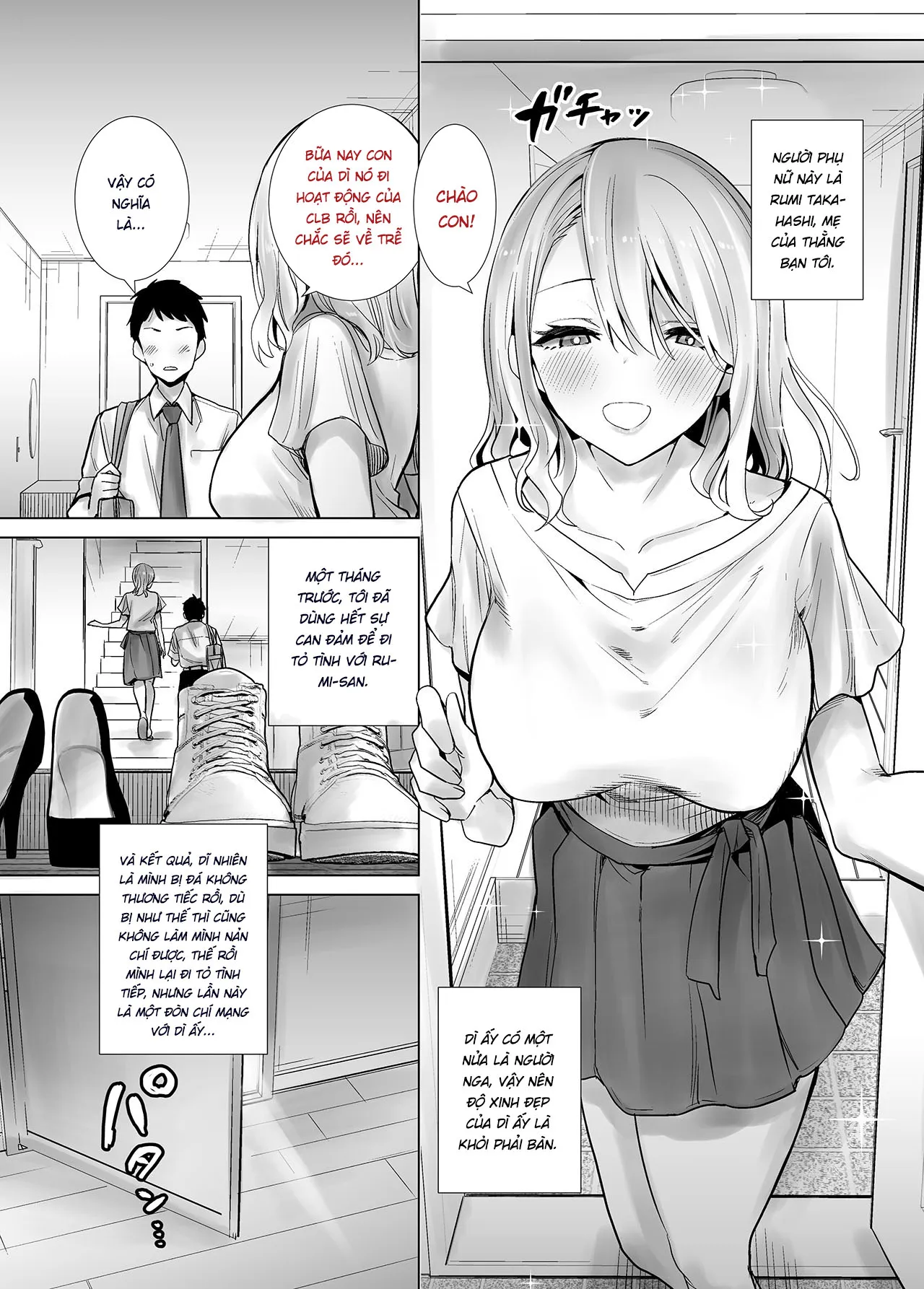 HentaiVN.net - Ảnh 3 - Tôi bulul mẹ thằng bạn vào sáng mùng 1 - Oneshot full