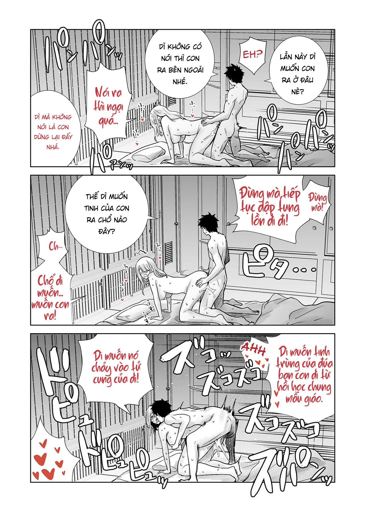 HentaiVN.net - Ảnh 59 - Tôi bulul mẹ thằng bạn vào sáng mùng 1 - Oneshot full