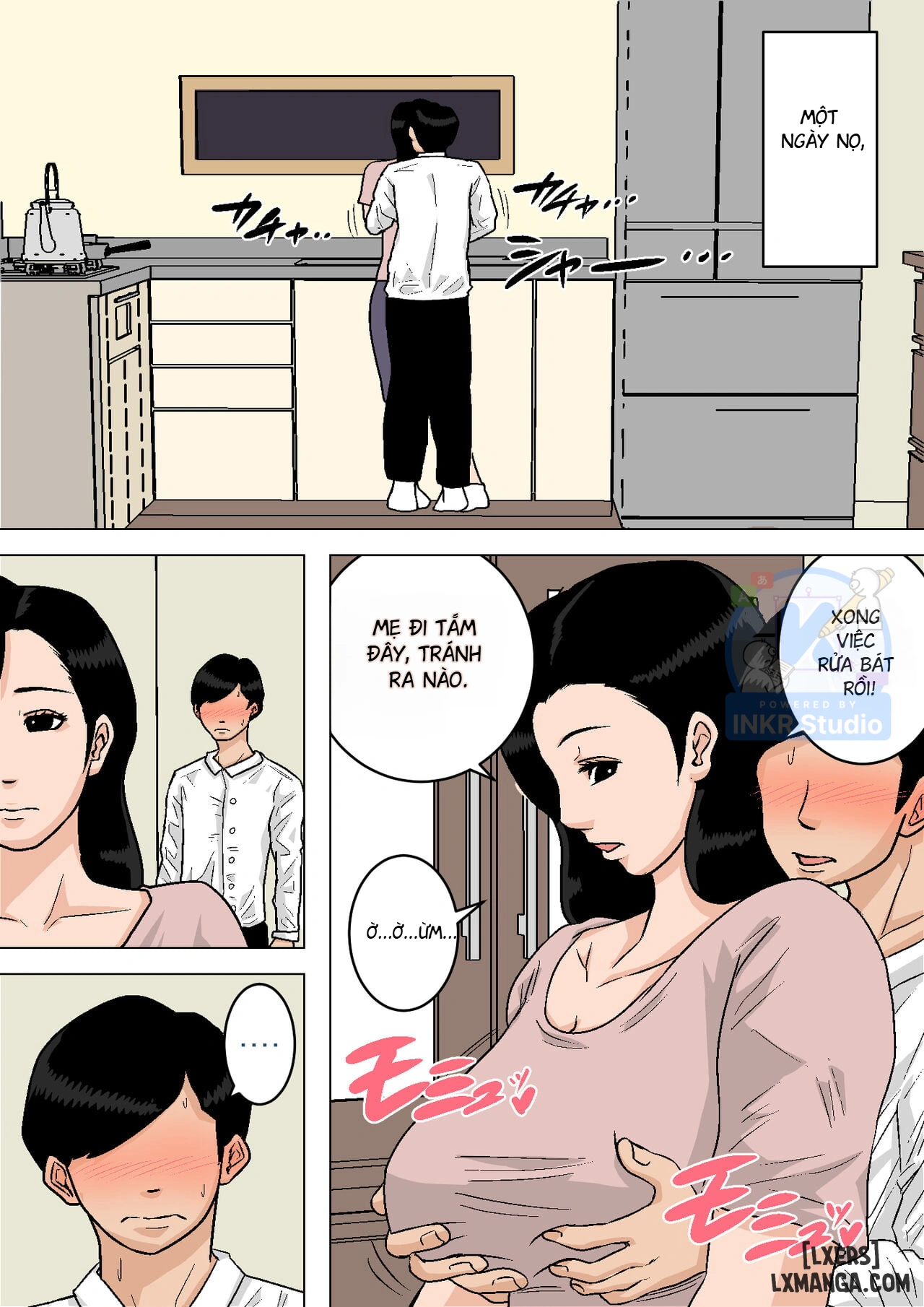 HentaiVN.net - Ảnh 23 - Mom's Tits Are All Mine To Grope!~I'll get you off if you need it~ - Chap 1