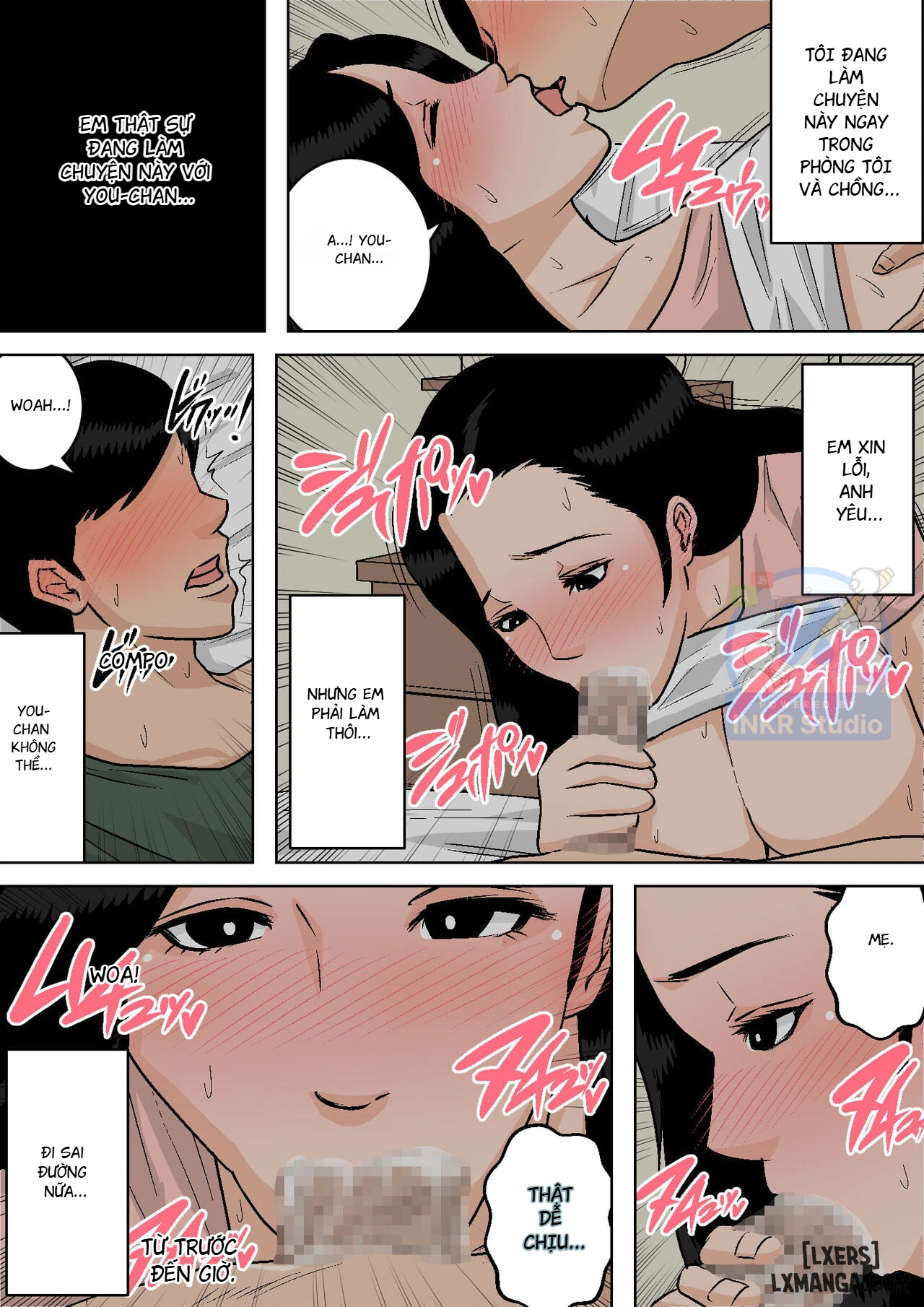 HentaiVN.net - Ảnh 38 - Mom's Tits Are All Mine To Grope!~I'll get you off if you need it~ - Chap 1
