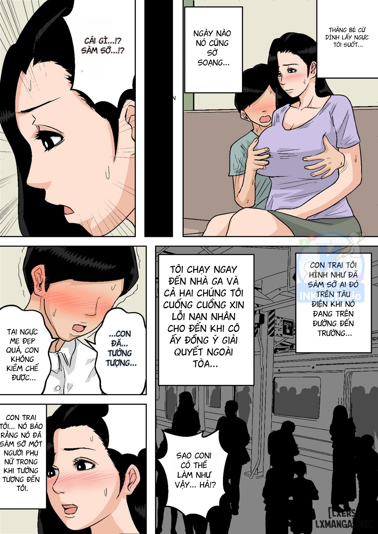 HentaiVN.net - Ảnh 9 - Mom's Tits Are All Mine To Grope!~I'll get you off if you need it~ - Chap 1