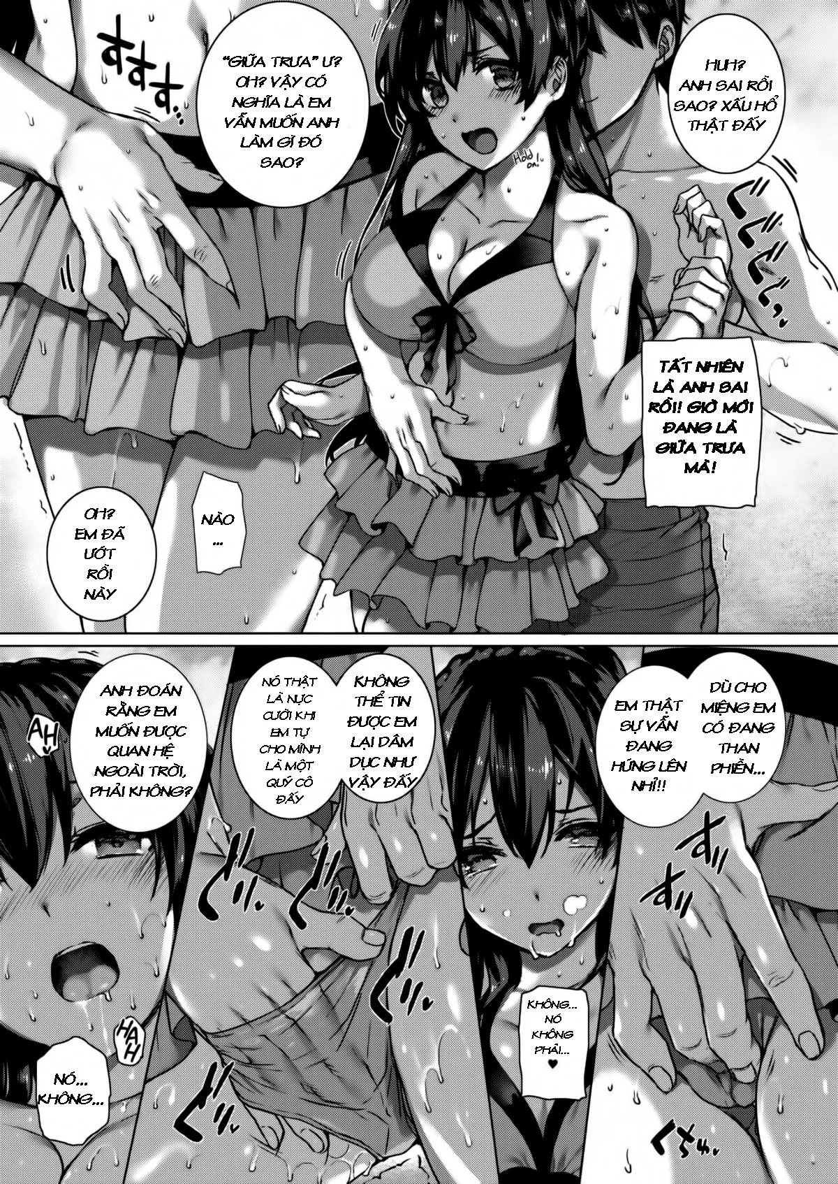 HentaiVN.net - Ảnh 8 - Angel Academy - Angel Academy- Beach Fuck Lessons ( Uncensored)