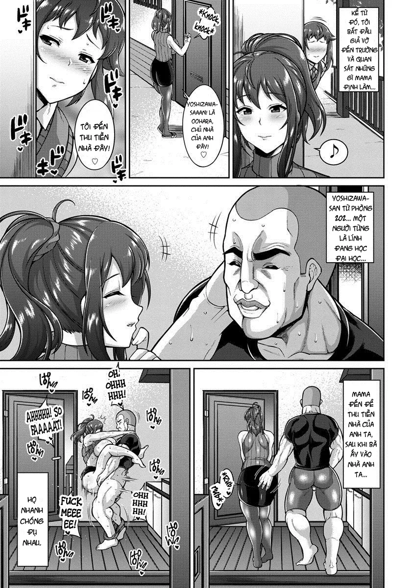 HentaiVN.net - Ảnh 12 - Mama wa Dosukebe Ooya-san [Mama is a Slutty Landlady] - Oneshot