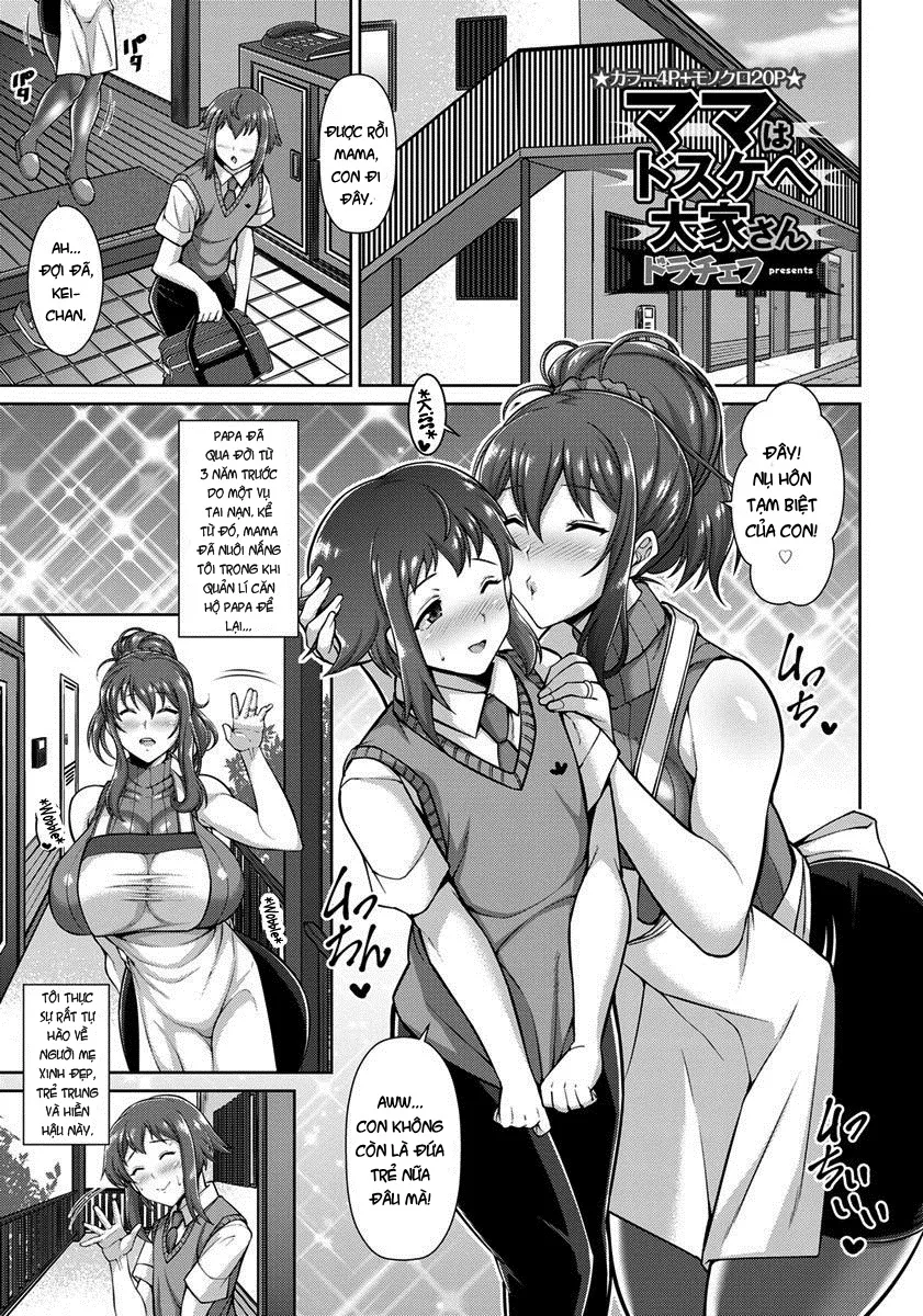 HentaiVN.net - Ảnh 6 - Mama wa Dosukebe Ooya-san [Mama is a Slutty Landlady] - Oneshot