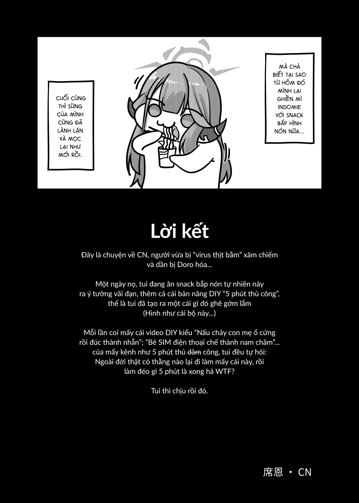 HentaiVN.net - Ảnh 16 - 5 Phút Thủ Công-Cách để sửa sừng cho Aru bằng mì tôm. - Indomie nợ tui tiền PR