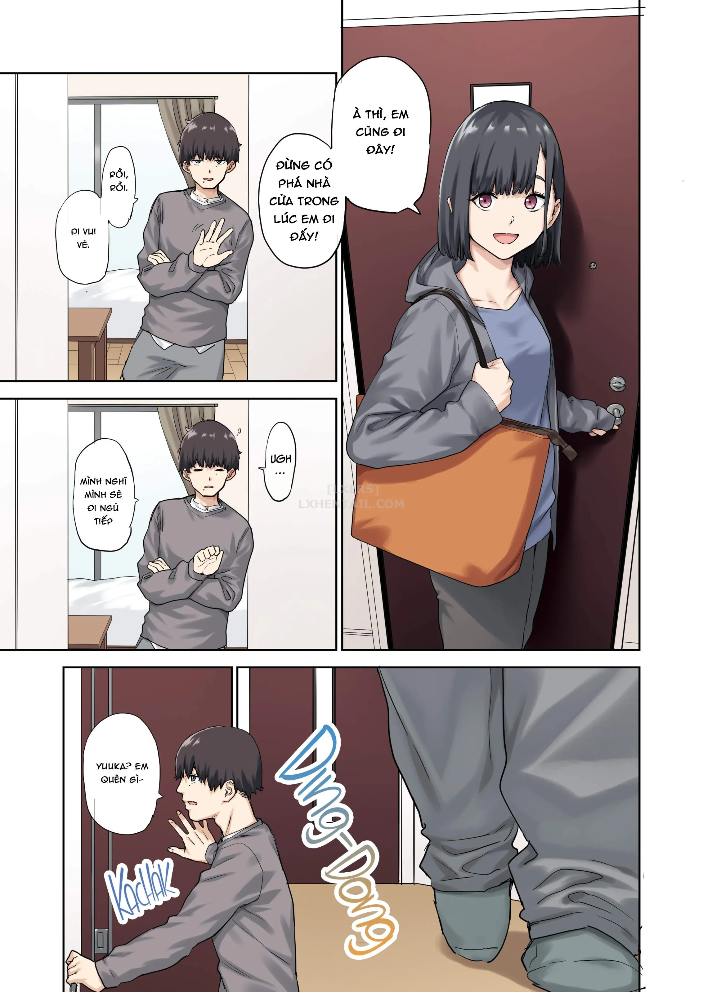 HentaiVN.net - Ảnh 11 - Kanojo Ga Fuzai No Aida, Kanojo No Shinyuu To Shirokujichuu, Nakadashi Shimashita [I Spent the Whole Time Fucking My Girlfriend's Friend While She Went on a Trip] - Chap 1