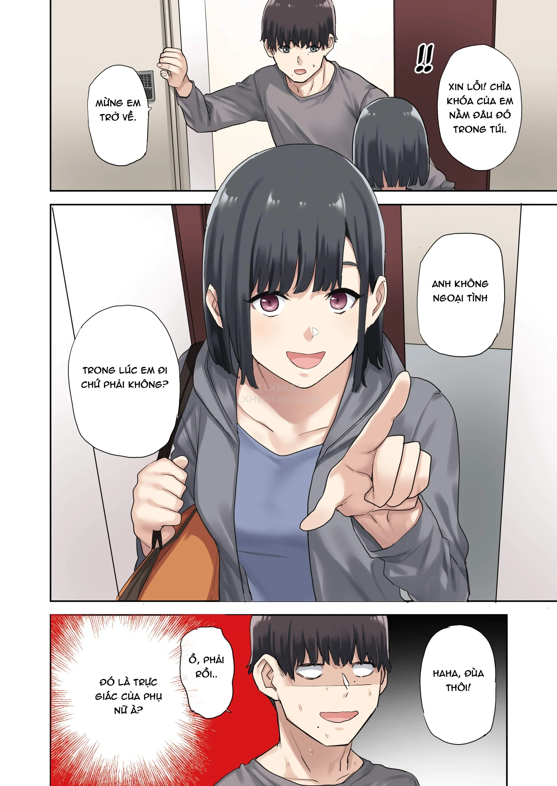HentaiVN.net - Ảnh 66 - Kanojo Ga Fuzai No Aida, Kanojo No Shinyuu To Shirokujichuu, Nakadashi Shimashita [I Spent the Whole Time Fucking My Girlfriend's Friend While She Went on a Trip] - Chap 1