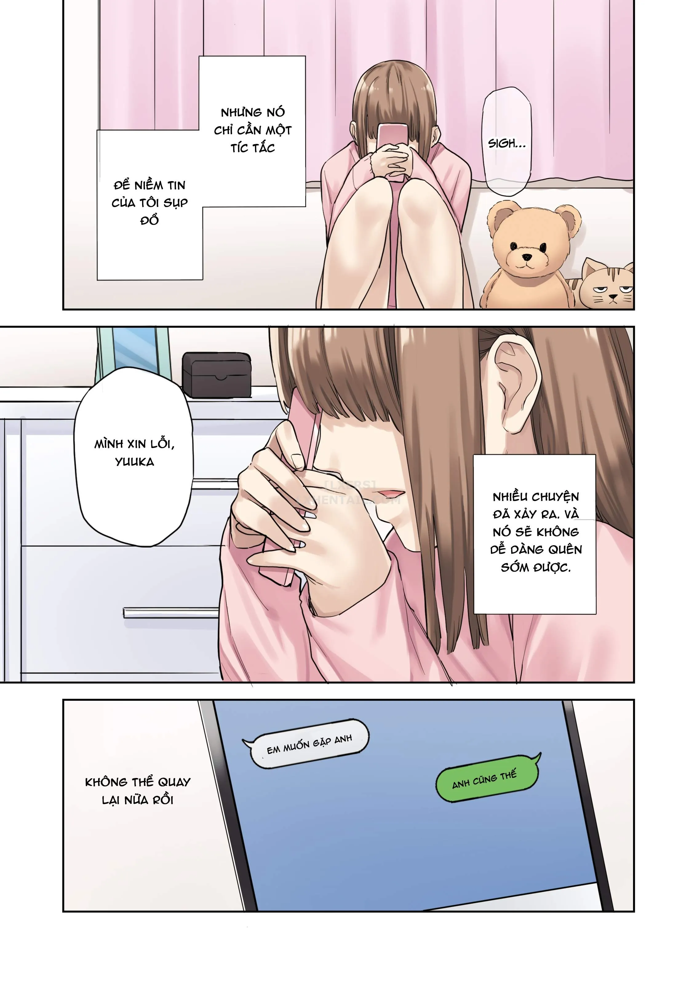 HentaiVN.net - Ảnh 73 - Kanojo Ga Fuzai No Aida, Kanojo No Shinyuu To Shirokujichuu, Nakadashi Shimashita [I Spent the Whole Time Fucking My Girlfriend's Friend While She Went on a Trip] - Chap 1
