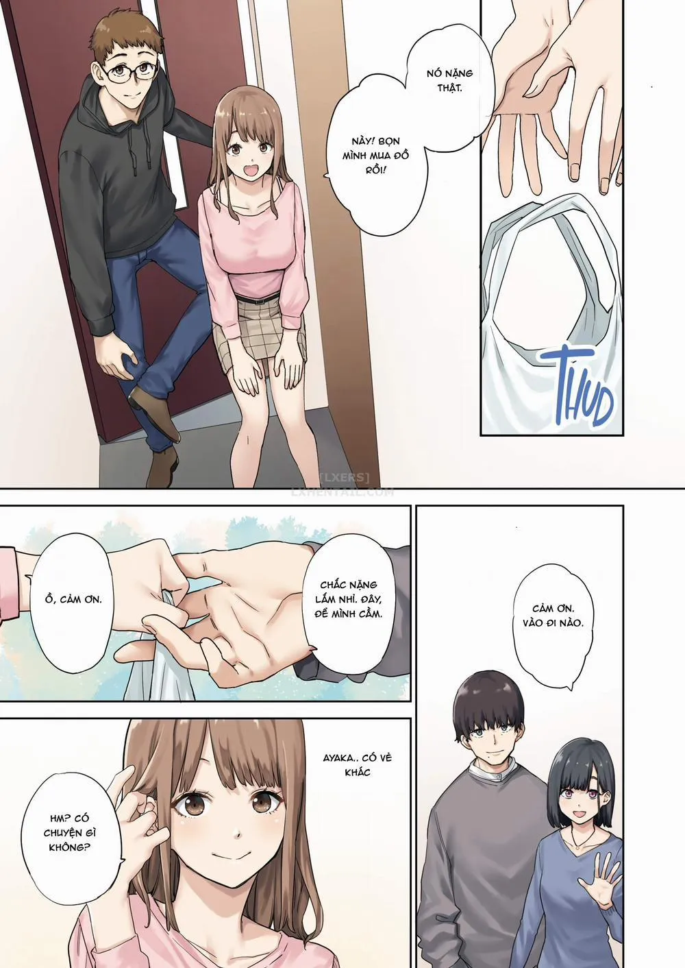 HentaiVN.net - Ảnh 4 - Kanojo Ga Fuzai No Aida, Kanojo No Shinyuu To Shirokujichuu, Nakadashi Shimashita [I Spent the Whole Time Fucking My Girlfriend's Friend While She Went on a Trip] - Chương 1