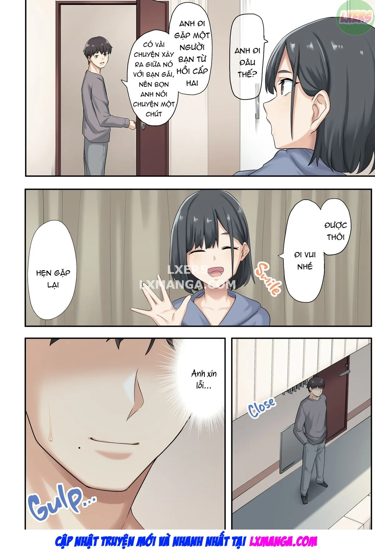 HentaiVN.net - Ảnh 4 - Kanojo Ga Fuzai No Aida, Kanojo No Shinyuu To Shirokujichuu, Nakadashi Shimashita [I Spent the Whole Time Fucking My Girlfriend's Friend While She Went on a Trip] - Chap 2