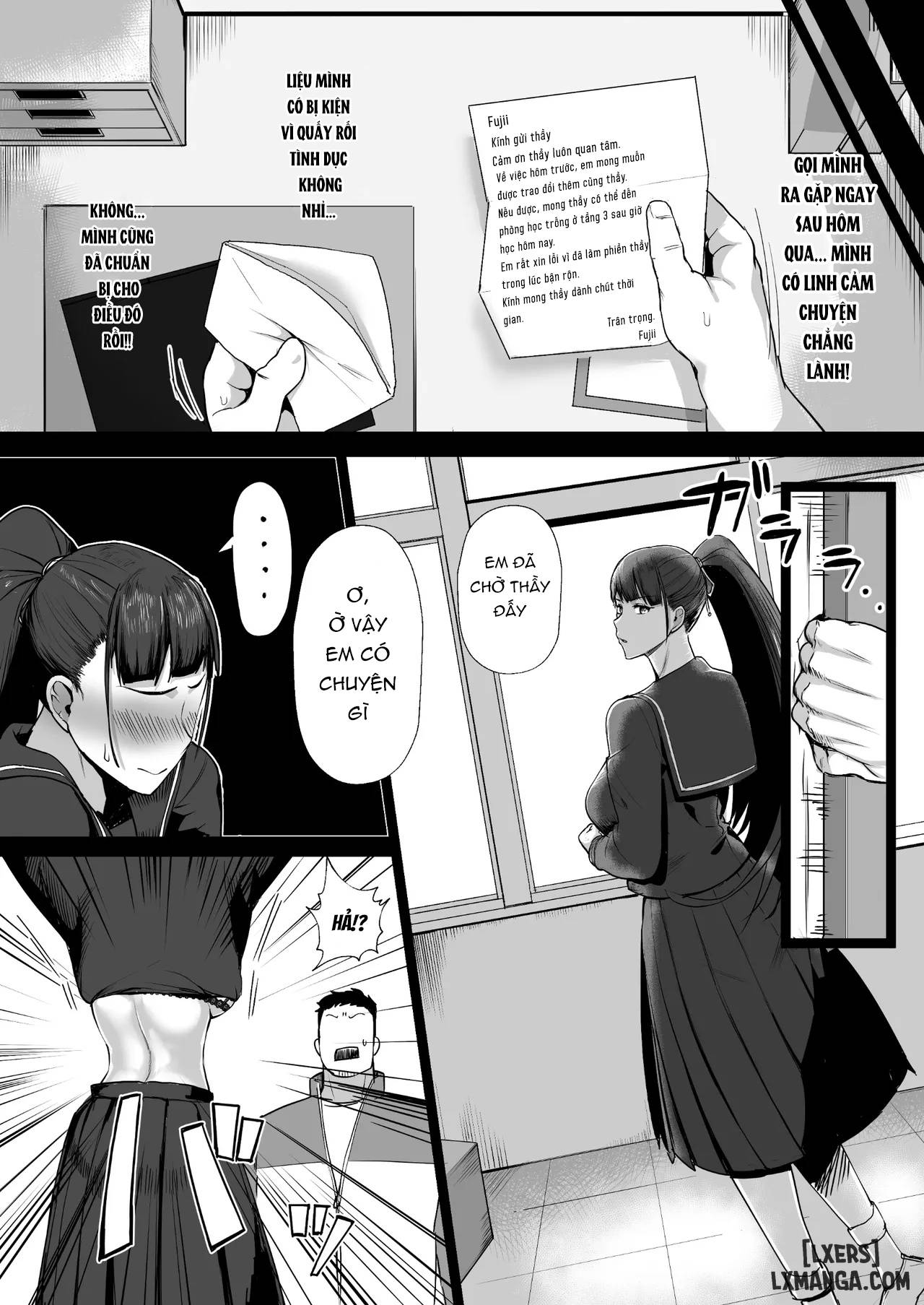 HentaiVN.net - Ảnh 10 - Kimajime na Yuutousei wa, Sensei dake no Mesu ni Naritai. - Oneshot.