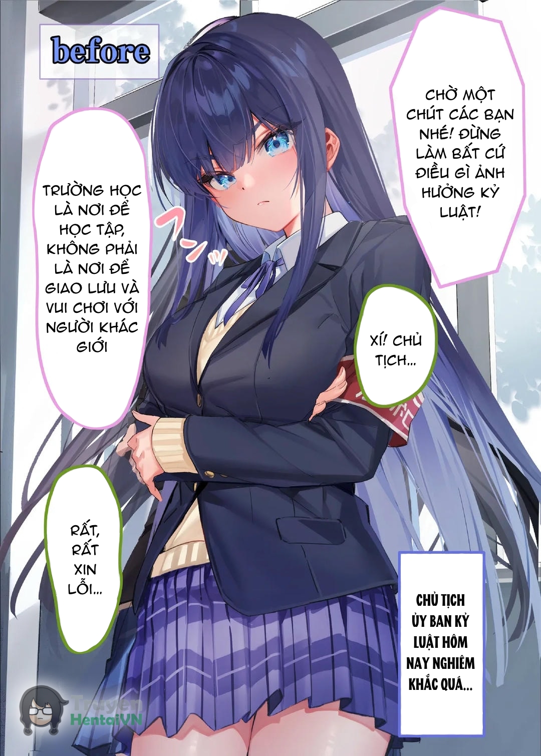 HentaiVN.net - Ảnh 3 - Boku Dake ni Amai Fuuki Iinchou to no Icha Love Nikutsubo Seikatsu Nisshi - Oneshot