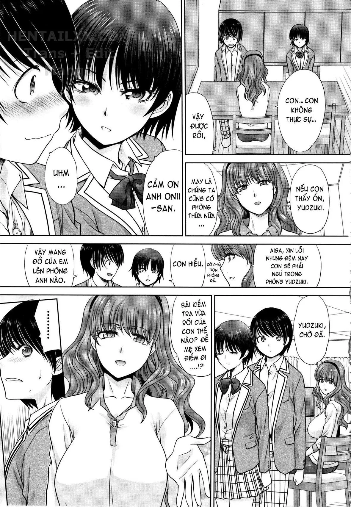 HentaiVN.net - Ảnh 9 - Mother and Younger Sister [Haha to Imouto] - Chap 1