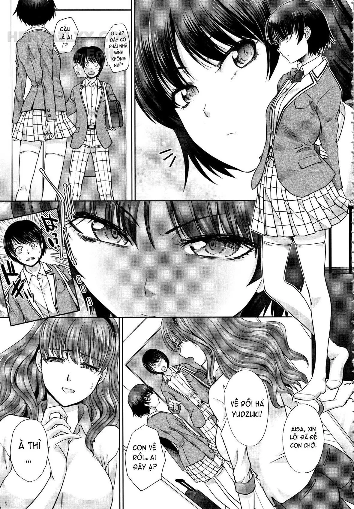 HentaiVN.net - Ảnh 7 - Mother and Younger Sister [Haha to Imouto] - Chap 1
