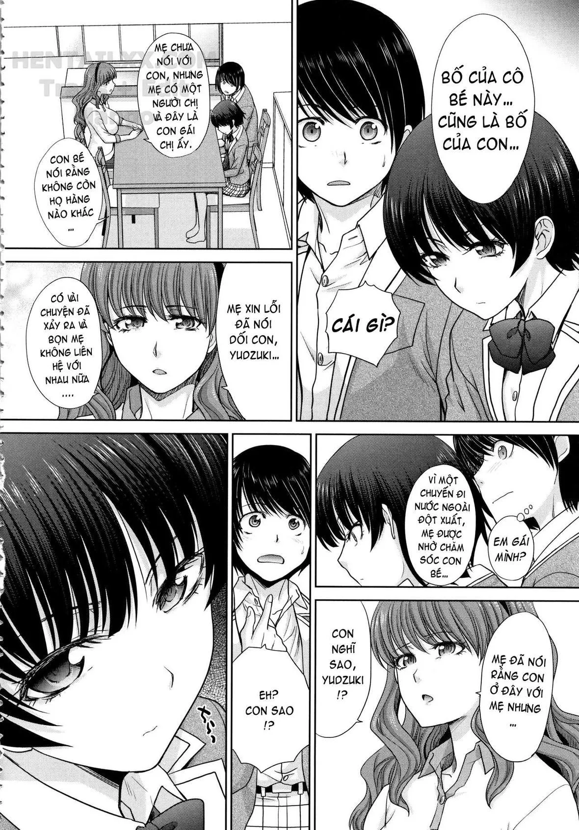 HentaiVN.net - Ảnh 8 - Mother and Younger Sister [Haha to Imouto] - Chap 1