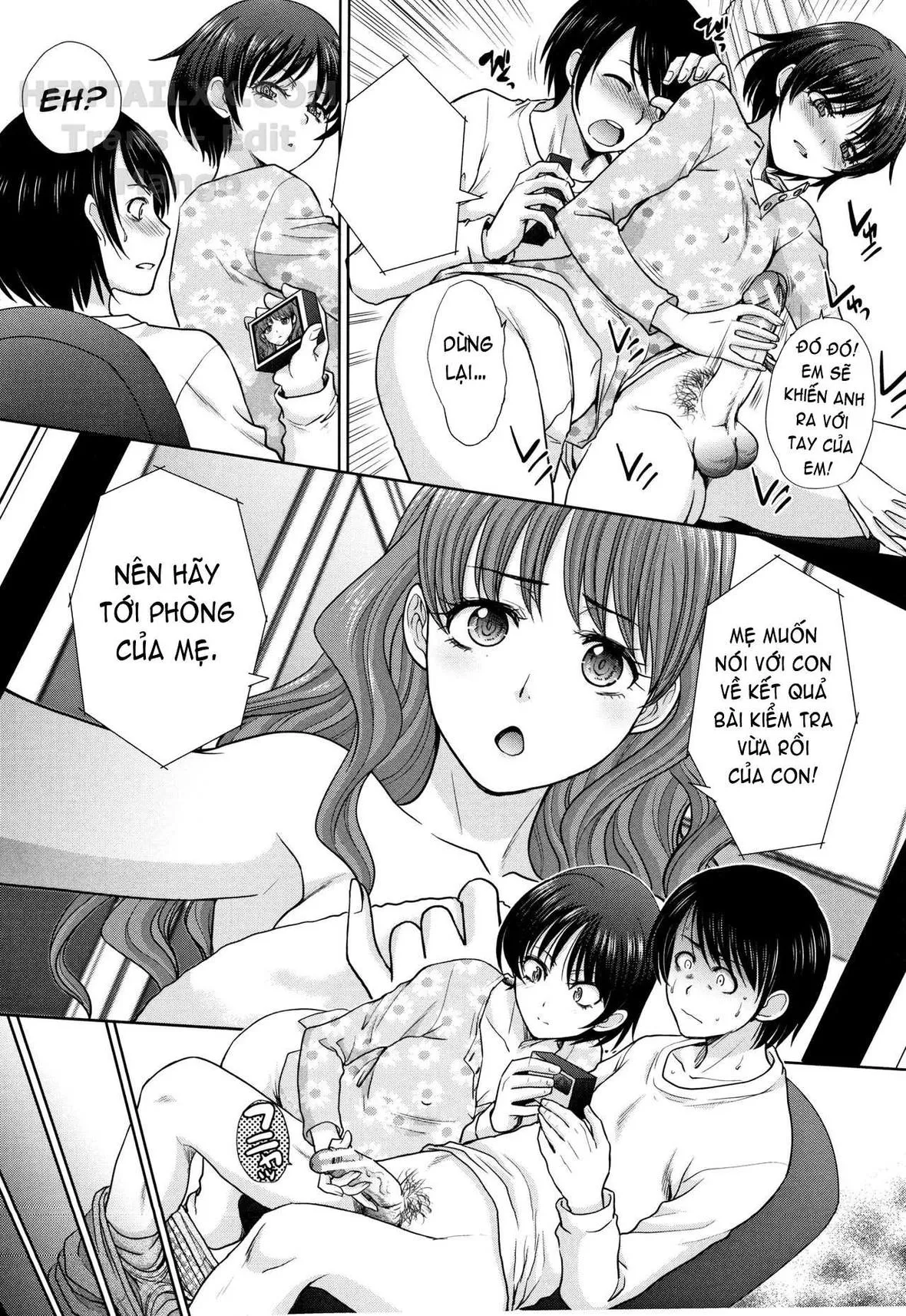 HentaiVN.net - Ảnh 3 - Mother and Younger Sister [Haha to Imouto] - Chap 2
