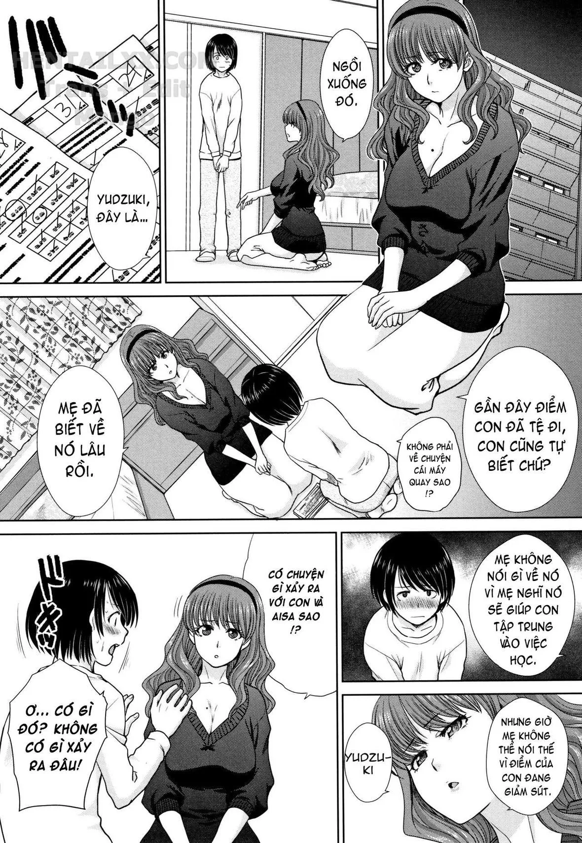 HentaiVN.net - Ảnh 4 - Mother and Younger Sister [Haha to Imouto] - Chap 2