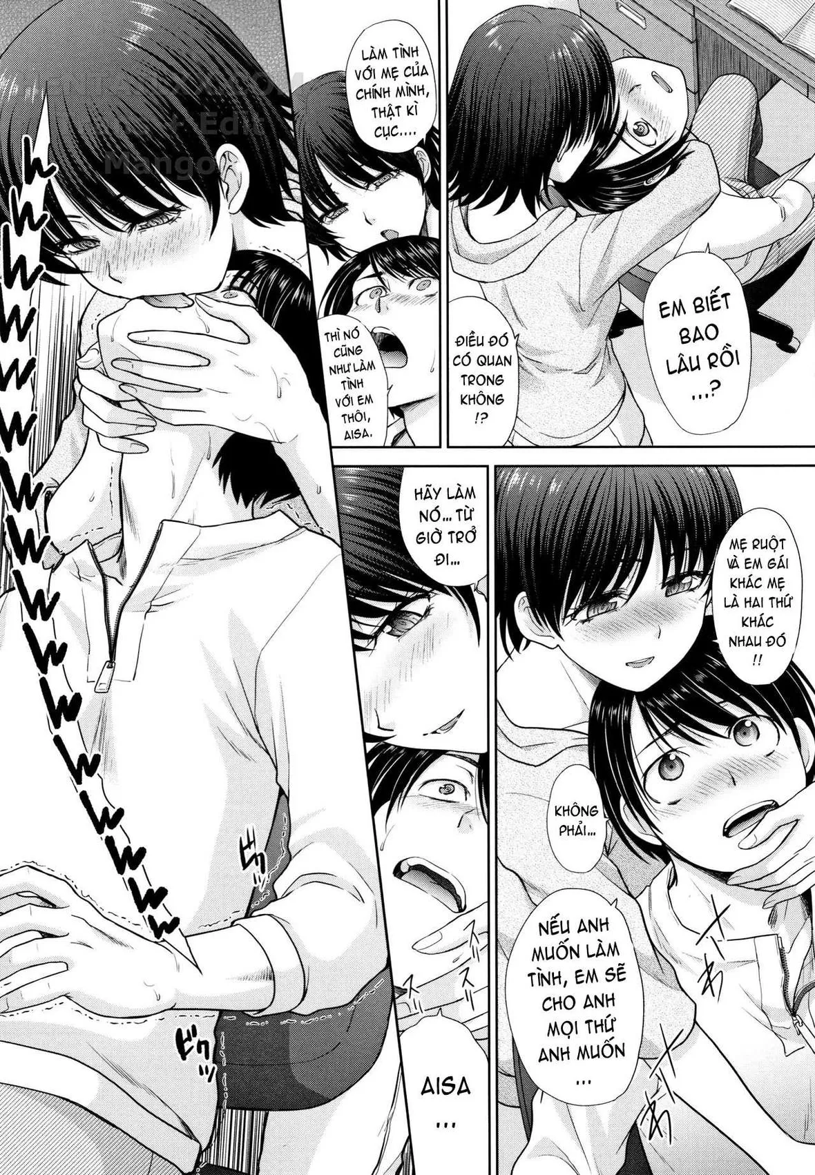 HentaiVN.net - Ảnh 6 - Mother and Younger Sister [Haha to Imouto] - Chap 3
