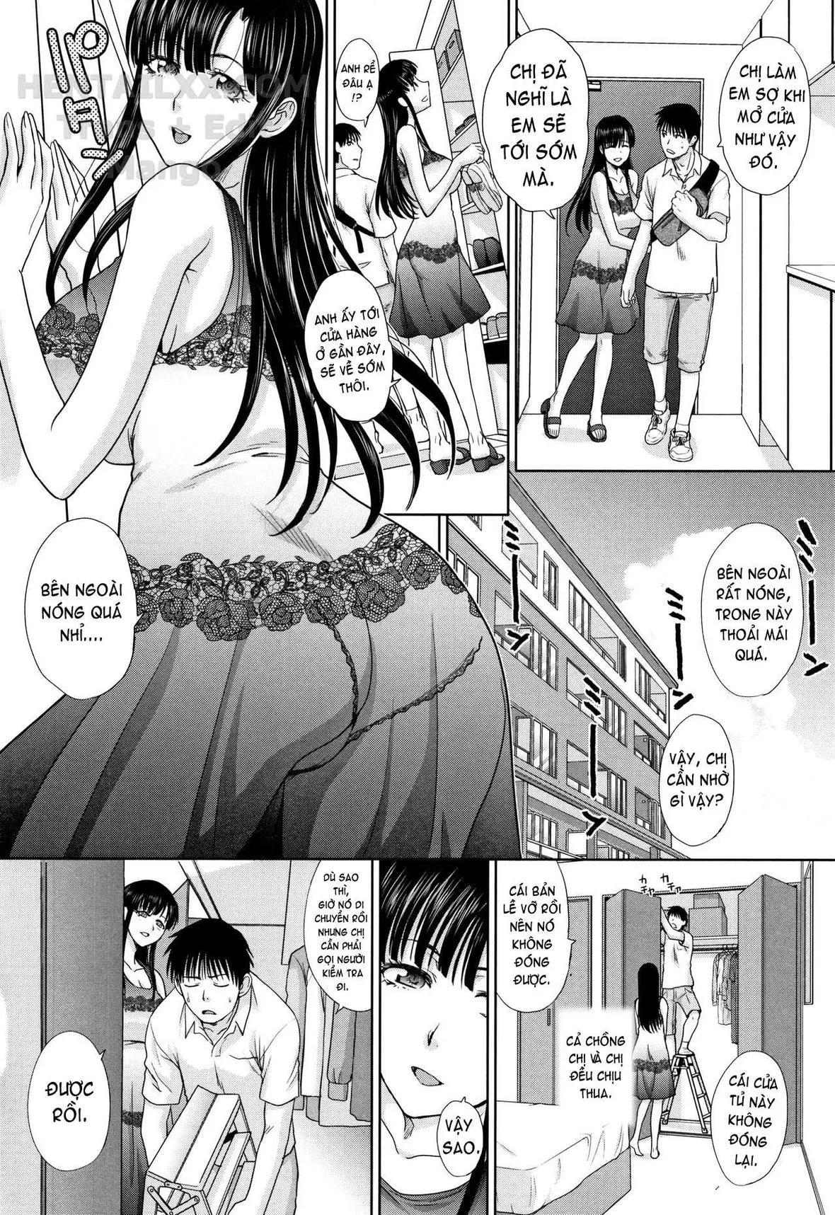 HentaiVN.net - Ảnh 3 - Mother and Younger Sister [Haha to Imouto] - Chap 6