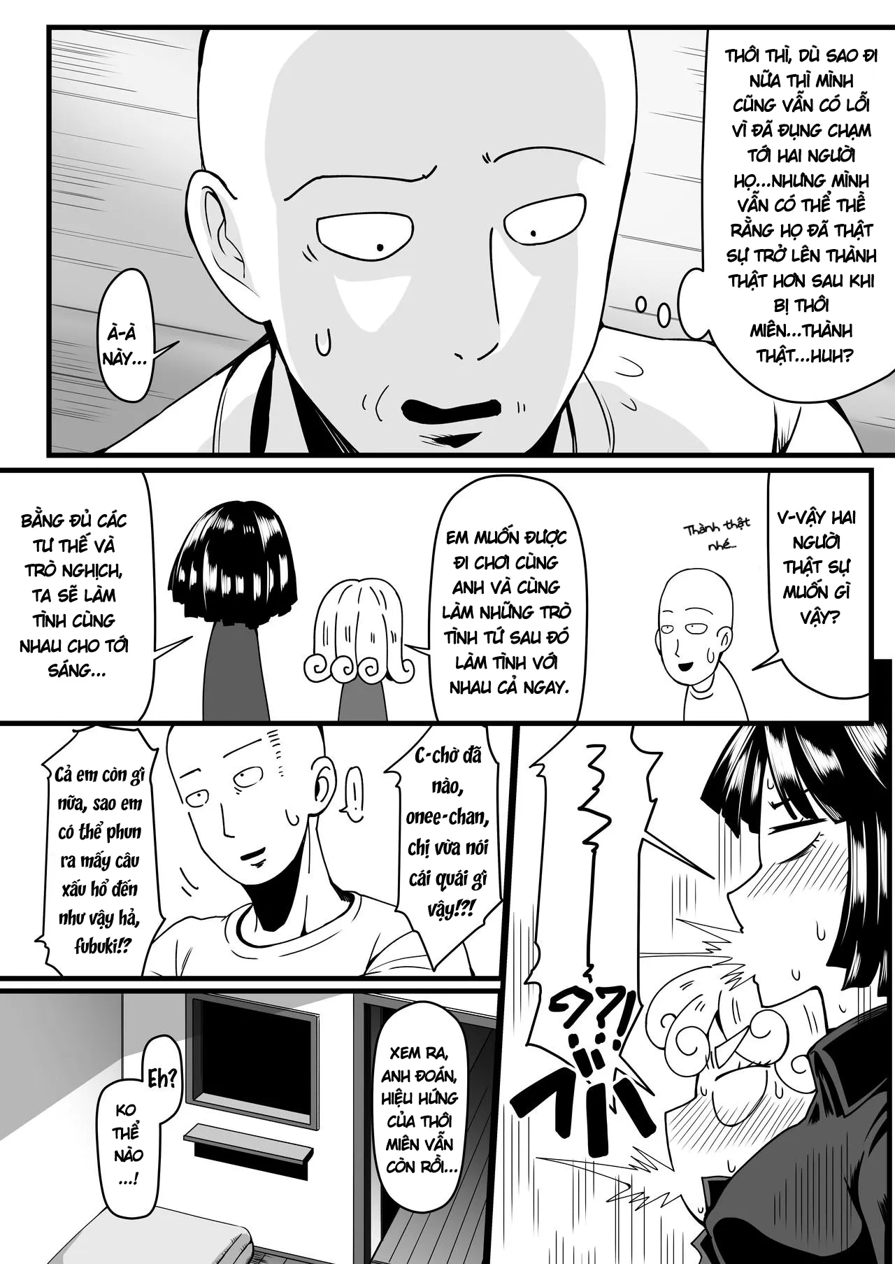 HentaiVN.net - Ảnh 21 - Tình Yêu Chị Em 4 (One Punch Man) [Love sister 4] - Chap 2: X2 EXP...(˵ ͡° ͜ʖ ͡°˵)