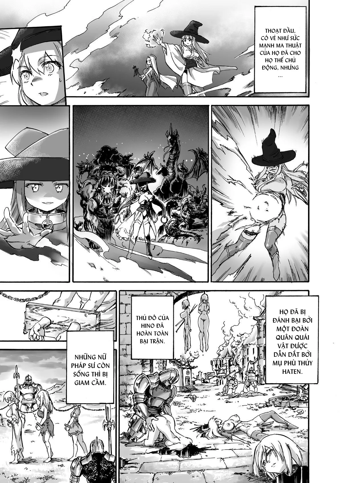 HentaiVN.net - Ảnh 5 - Majo no Rakujitsu -Kakei- [Final Hour -A Fiery Execution- ; 魔女の落日 -火刑-] - Chap 1.1
