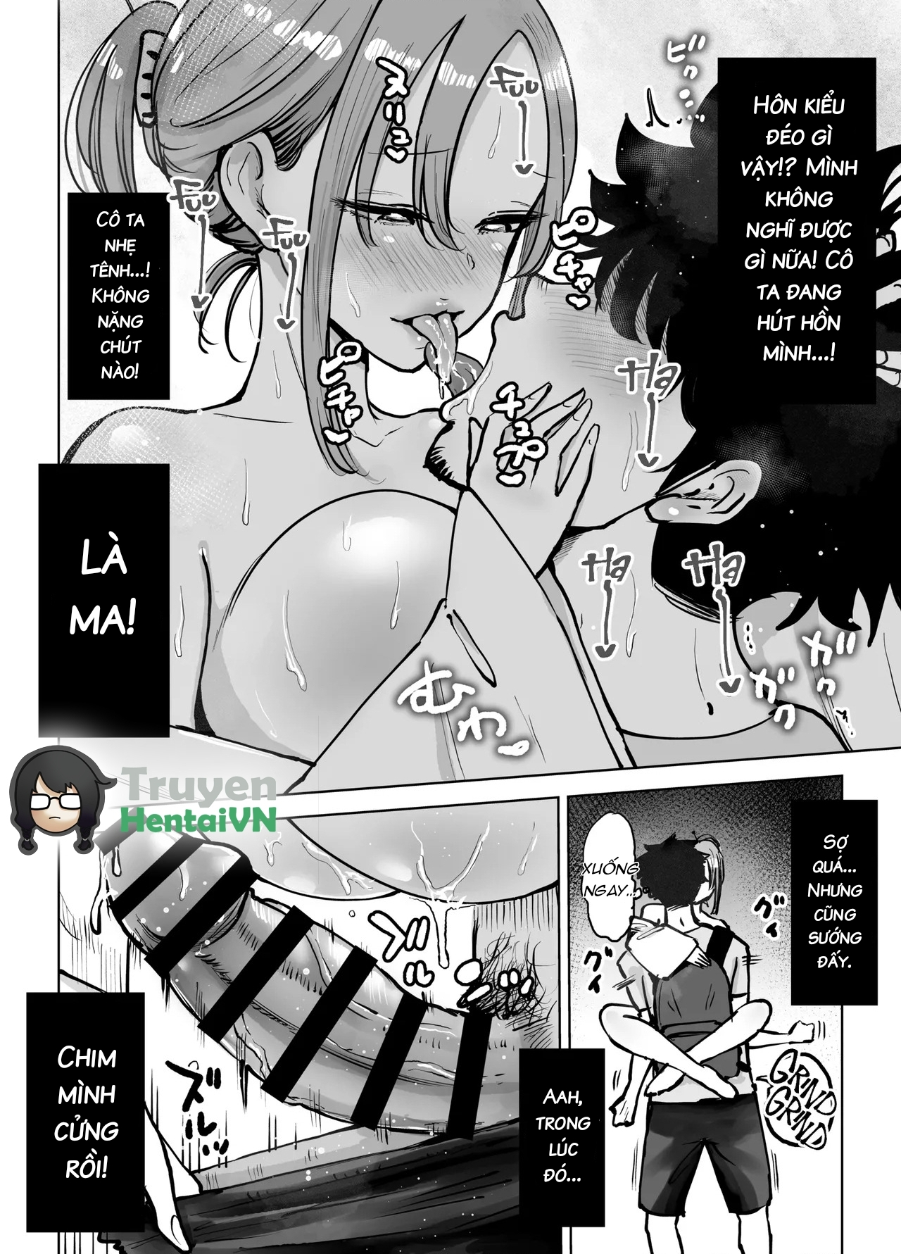 HentaiVN.net - Ảnh 8 - Seiyoku Tsuyo Sugi Naga Chichi Yuurei-chan ni Shinu Sunzen Made Shiboritora Reru Hanashi - Oneshot