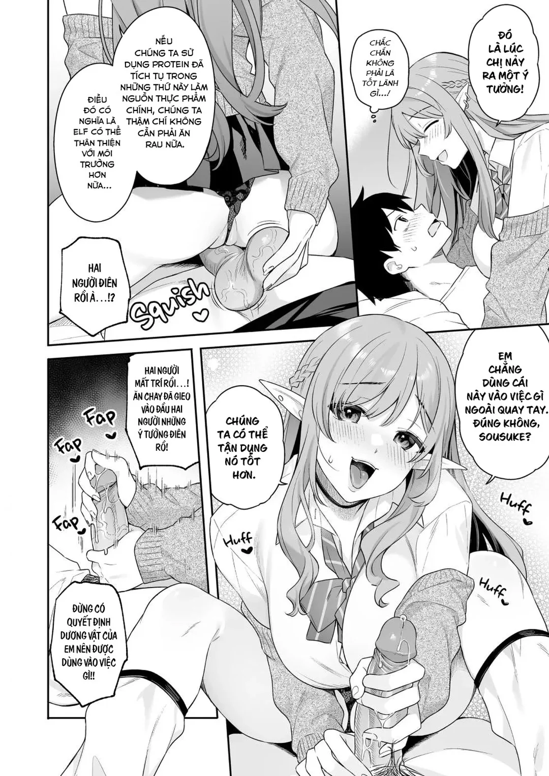 HentaiVN.net - Ảnh 16 - Hai nàng elf thuần chay thèm thịt - Oneshot