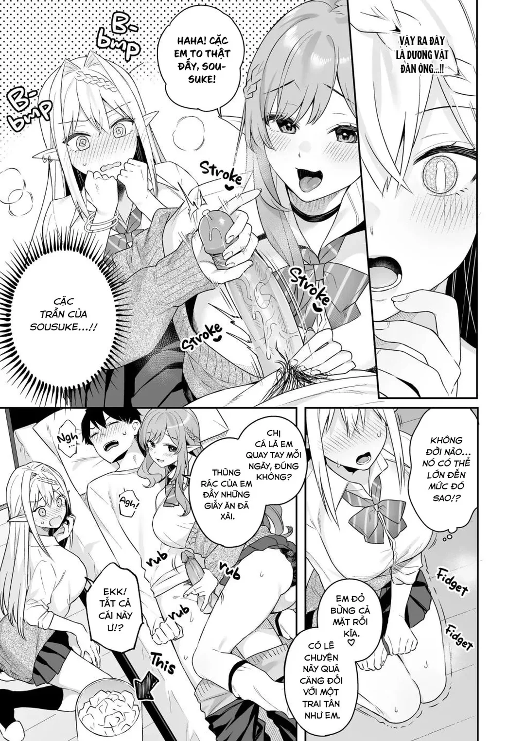 HentaiVN.net - Ảnh 17 - Hai nàng elf thuần chay thèm thịt - Oneshot