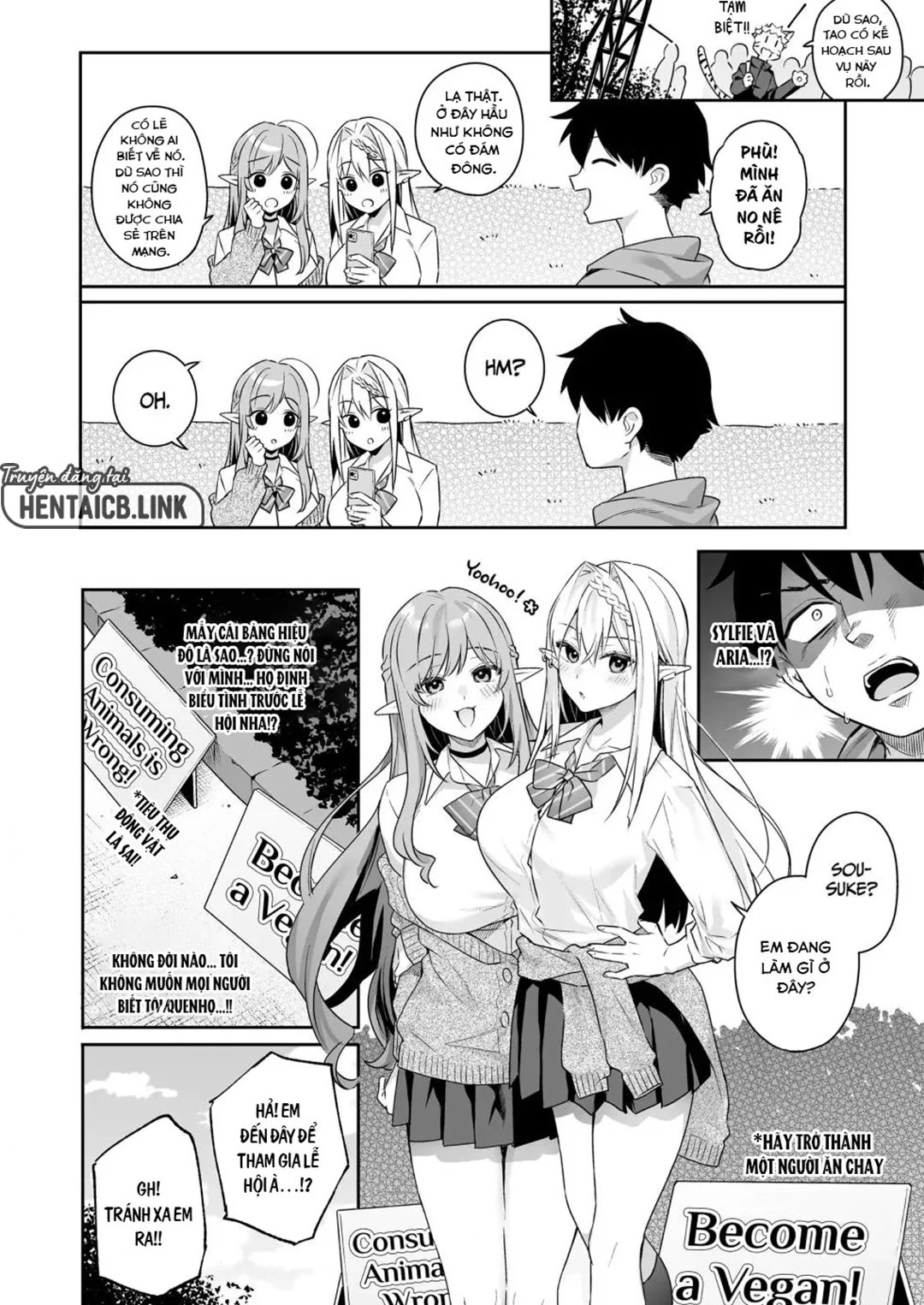 HentaiVN.net - Ảnh 42 - Hai nàng elf thuần chay thèm thịt - Oneshot