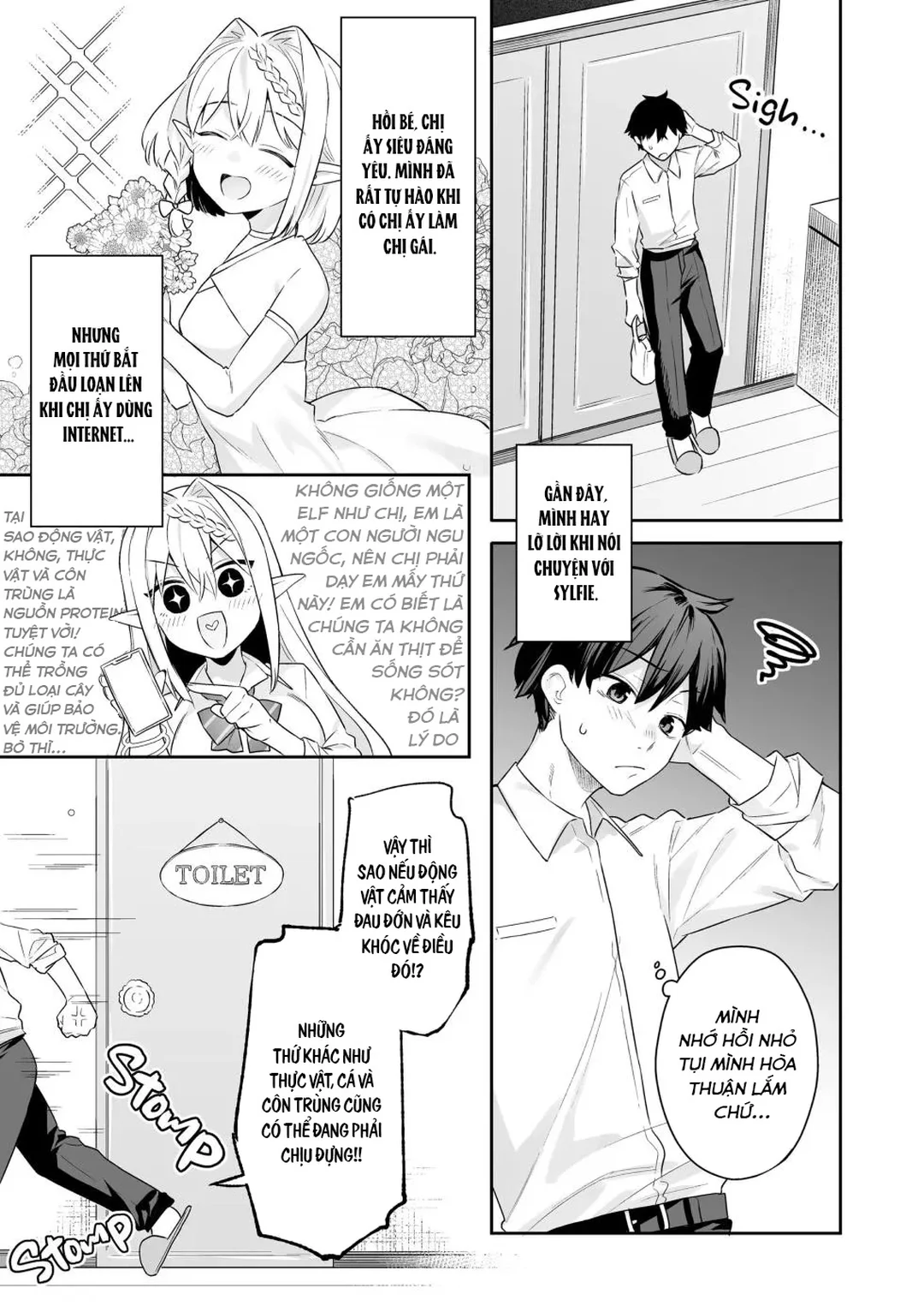 HentaiVN.net - Ảnh 7 - Hai nàng elf thuần chay thèm thịt - Oneshot