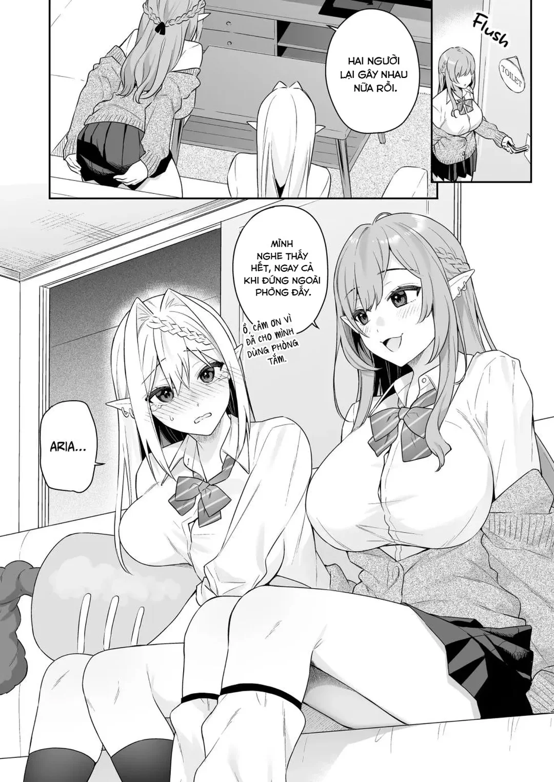 HentaiVN.net - Ảnh 8 - Hai nàng elf thuần chay thèm thịt - Oneshot