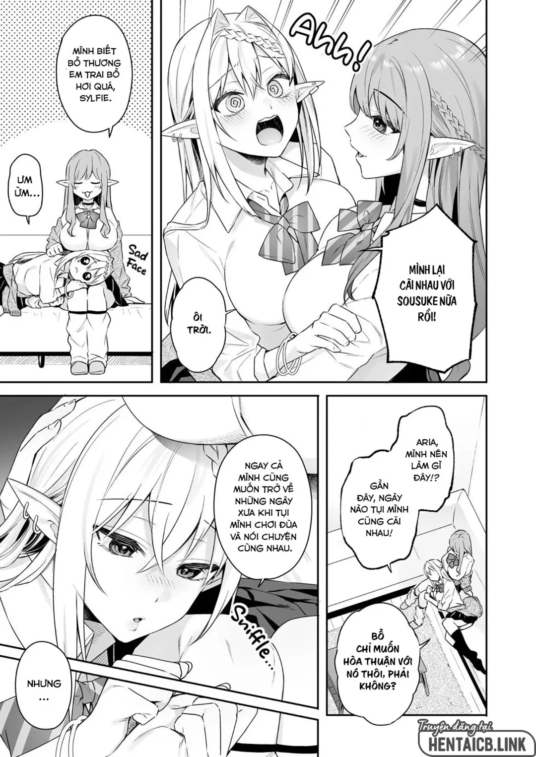 HentaiVN.net - Ảnh 9 - Hai nàng elf thuần chay thèm thịt - Oneshot
