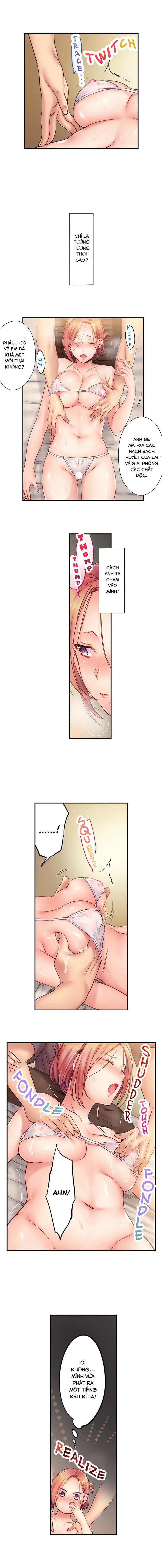 HentaiVN.net - Ảnh 9 - Tôi Không Thể Cưỡng Lại Cách Hắn Mát-xa! [挿入ってる…! 夫の目の前で抗えない寝取りエステ; Haitteru...! Otto no Me no Mae de Aragaenai Netori Esthe; I Can’t Resist His Massage! Cheating in Front of My Husband’s Eyes] - Chap 1