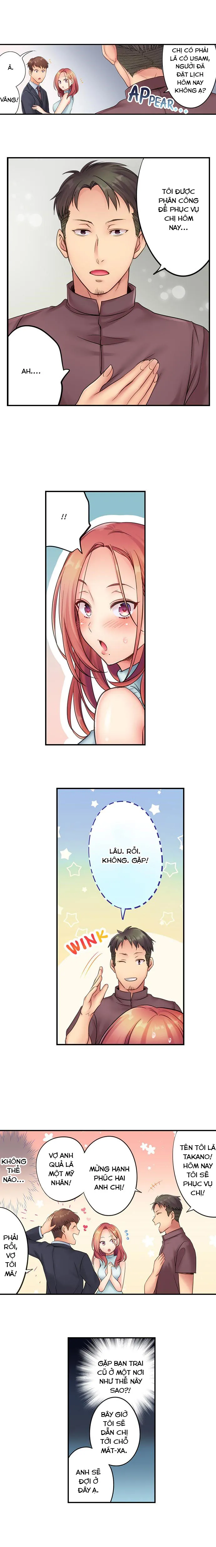 HentaiVN.net - Ảnh 3 - Tôi Không Thể Cưỡng Lại Cách Hắn Mát-xa! [挿入ってる…! 夫の目の前で抗えない寝取りエステ; Haitteru...! Otto no Me no Mae de Aragaenai Netori Esthe; I Can’t Resist His Massage! Cheating in Front of My Husband’s Eyes] - Chap 1