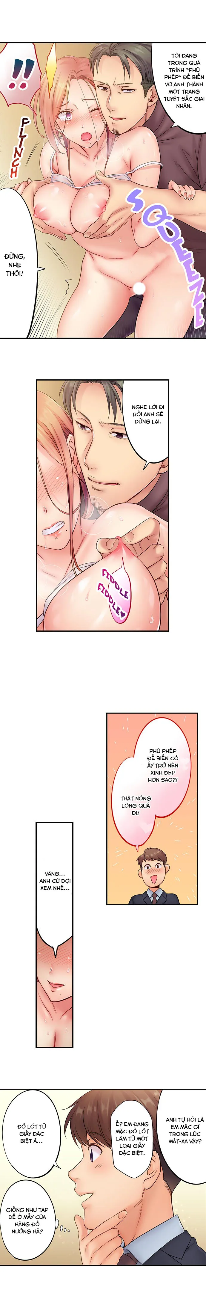 HentaiVN.net - Ảnh 10 - Tôi Không Thể Cưỡng Lại Cách Hắn Mát-xa! [挿入ってる…! 夫の目の前で抗えない寝取りエステ; Haitteru...! Otto no Me no Mae de Aragaenai Netori Esthe; I Can’t Resist His Massage! Cheating in Front of My Husband’s Eyes] - Chap 2
