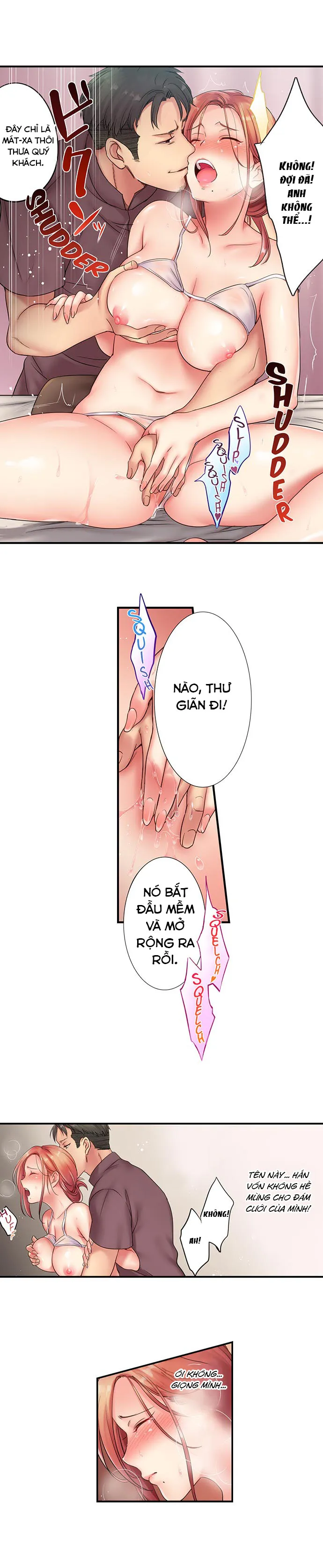 HentaiVN.net - Ảnh 6 - Tôi Không Thể Cưỡng Lại Cách Hắn Mát-xa! [挿入ってる…! 夫の目の前で抗えない寝取りエステ; Haitteru...! Otto no Me no Mae de Aragaenai Netori Esthe; I Can’t Resist His Massage! Cheating in Front of My Husband’s Eyes] - Chap 2