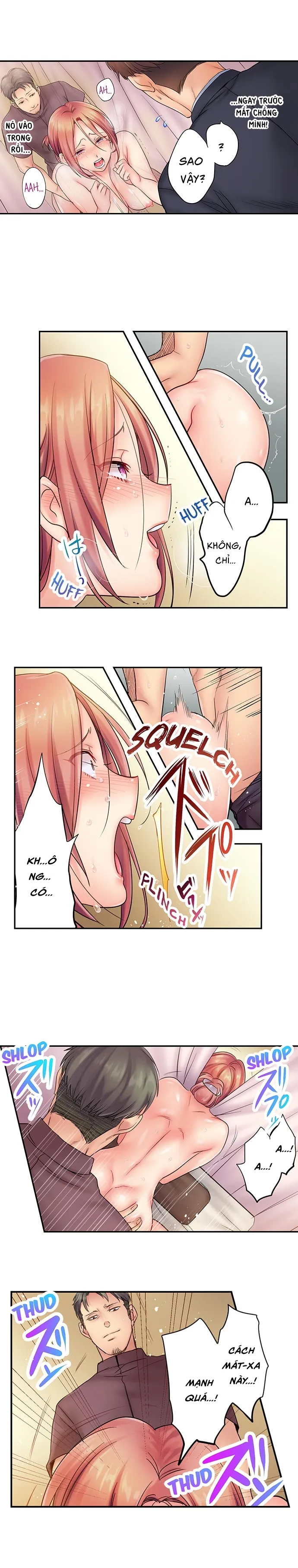 HentaiVN.net - Ảnh 7 - Tôi Không Thể Cưỡng Lại Cách Hắn Mát-xa! [挿入ってる…! 夫の目の前で抗えない寝取りエステ; Haitteru...! Otto no Me no Mae de Aragaenai Netori Esthe; I Can’t Resist His Massage! Cheating in Front of My Husband’s Eyes] - Chap 3