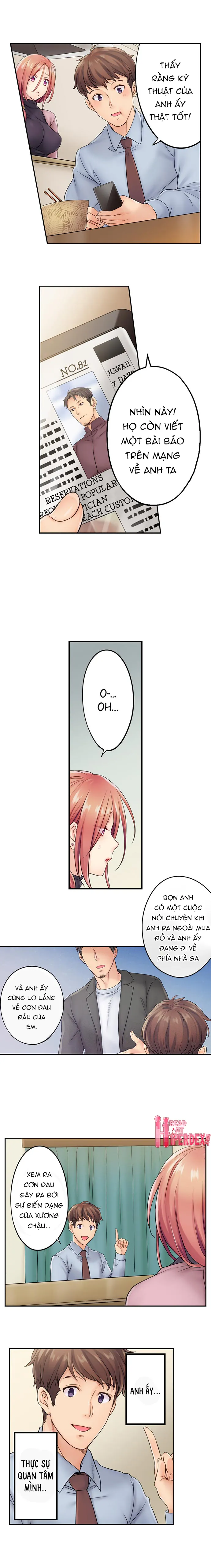 HentaiVN.net - Ảnh 8 - Tôi Không Thể Cưỡng Lại Cách Hắn Mát-xa! [挿入ってる…! 夫の目の前で抗えない寝取りエステ; Haitteru...! Otto no Me no Mae de Aragaenai Netori Esthe; I Can’t Resist His Massage! Cheating in Front of My Husband’s Eyes] - Chap 12.