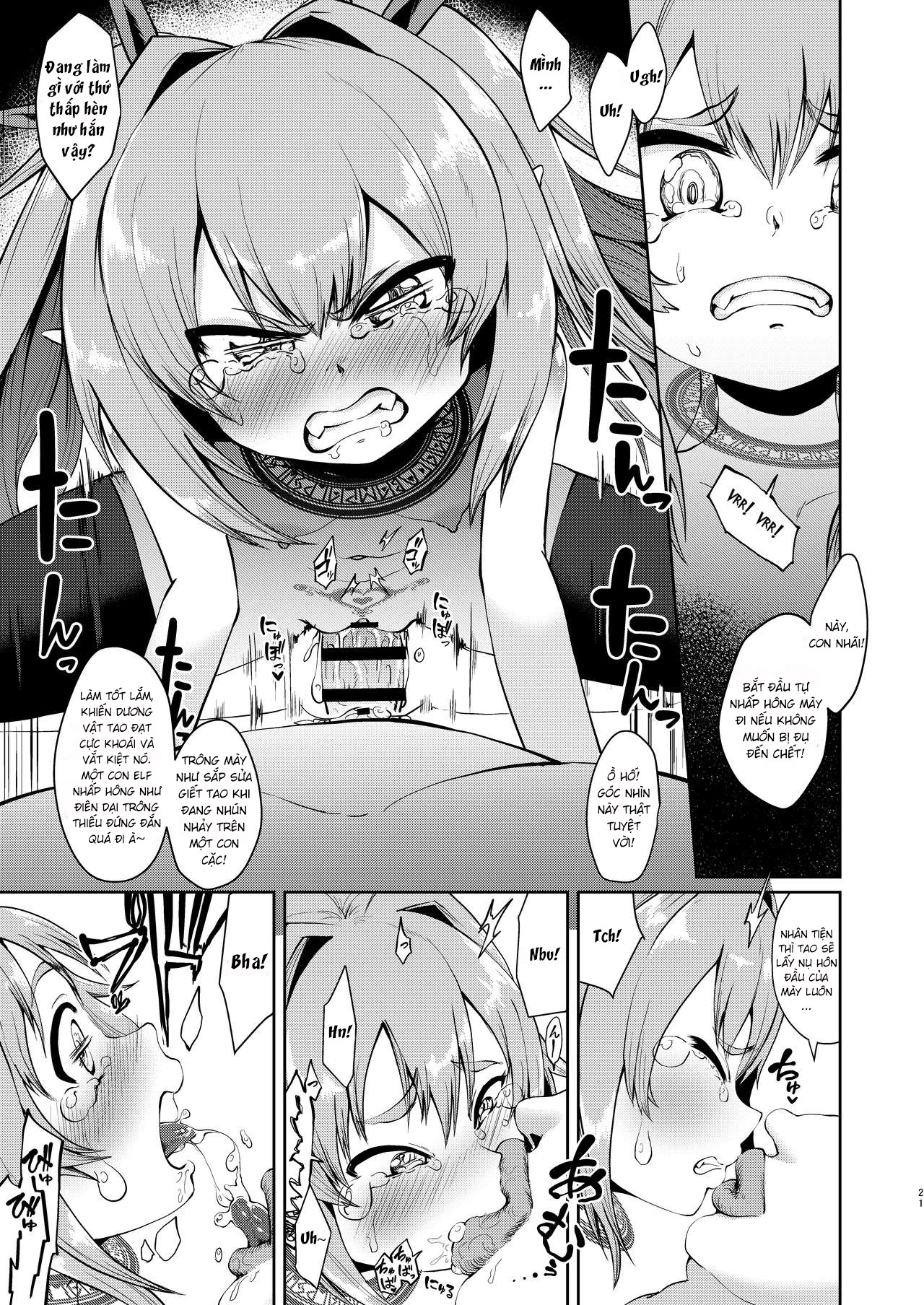 HentaiVN.net - Ảnh 22 - Mindbreak con phò ELF bằng ma thuật [Mesugaki Elf Mahou Choukyou | Breaking a Bratty Elf with Magic] - Oneshot