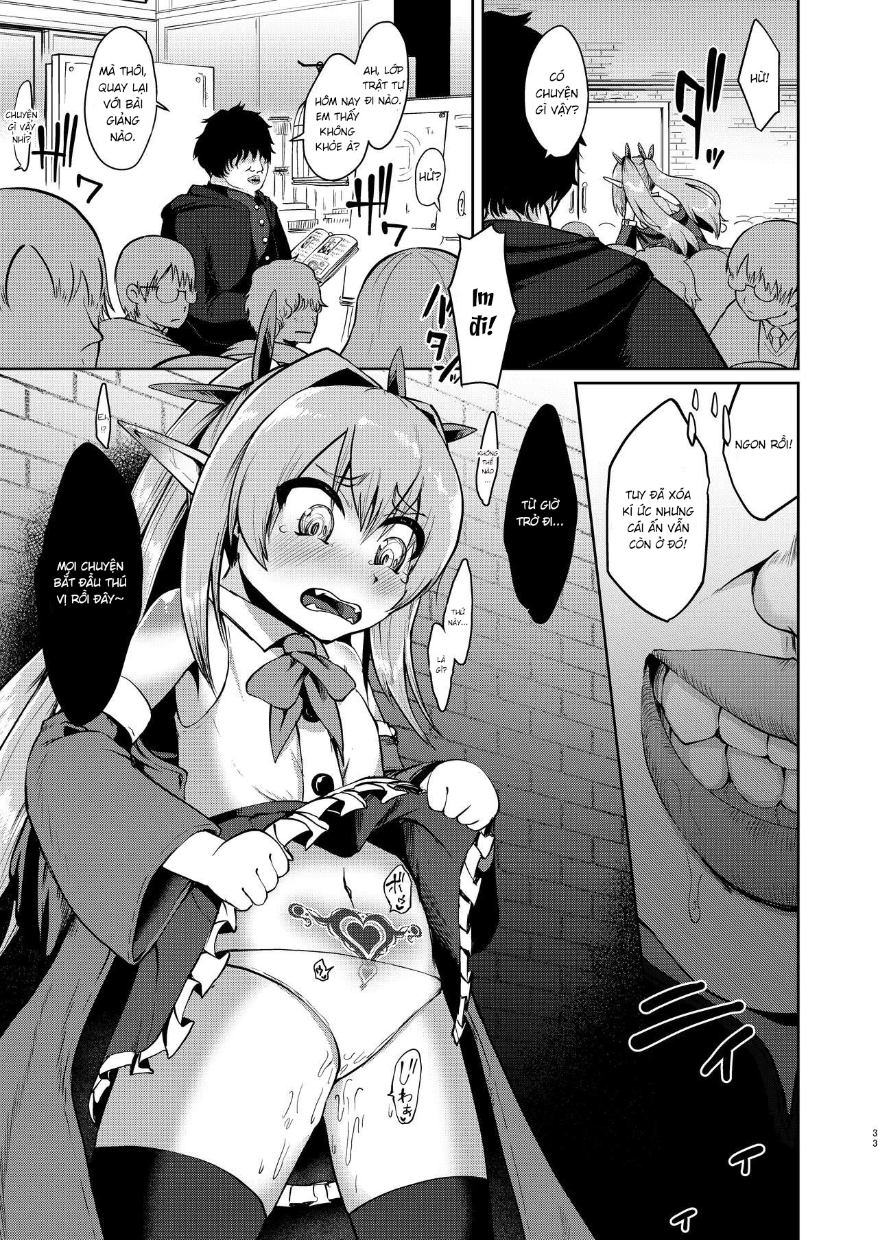 HentaiVN.net - Ảnh 34 - Mindbreak con phò ELF bằng ma thuật [Mesugaki Elf Mahou Choukyou | Breaking a Bratty Elf with Magic] - Oneshot