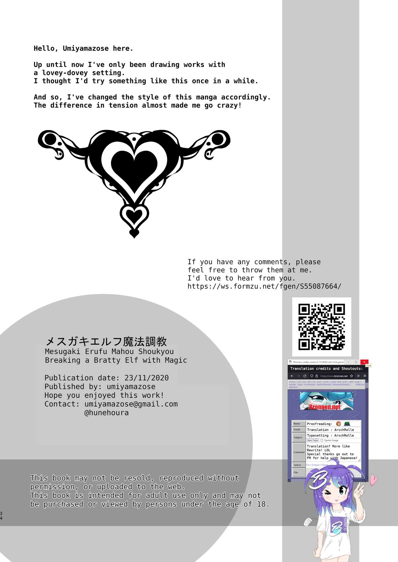 HentaiVN.net - Ảnh 35 - Mindbreak con phò ELF bằng ma thuật [Mesugaki Elf Mahou Choukyou | Breaking a Bratty Elf with Magic] - Oneshot