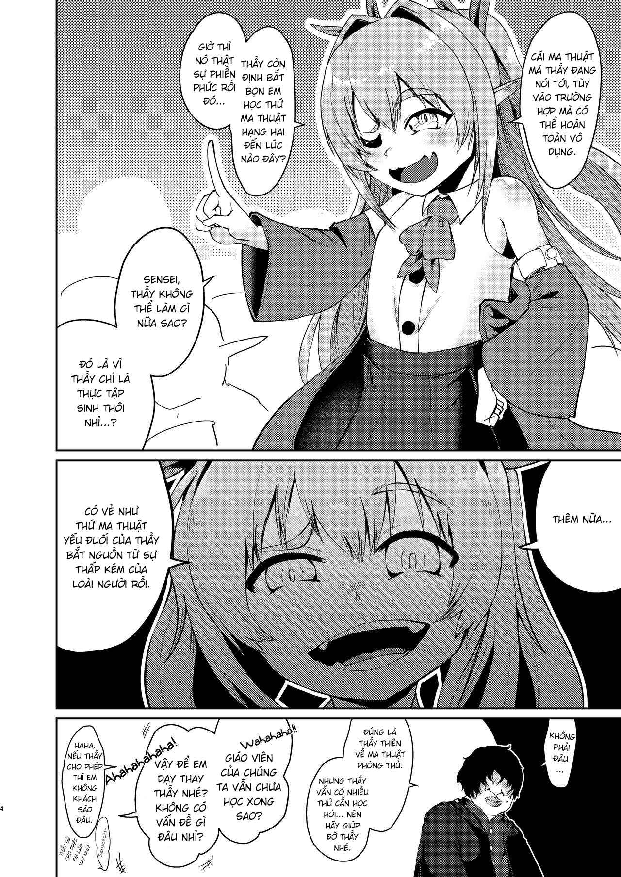 HentaiVN.net - Ảnh 5 - Mindbreak con phò ELF bằng ma thuật [Mesugaki Elf Mahou Choukyou | Breaking a Bratty Elf with Magic] - Oneshot